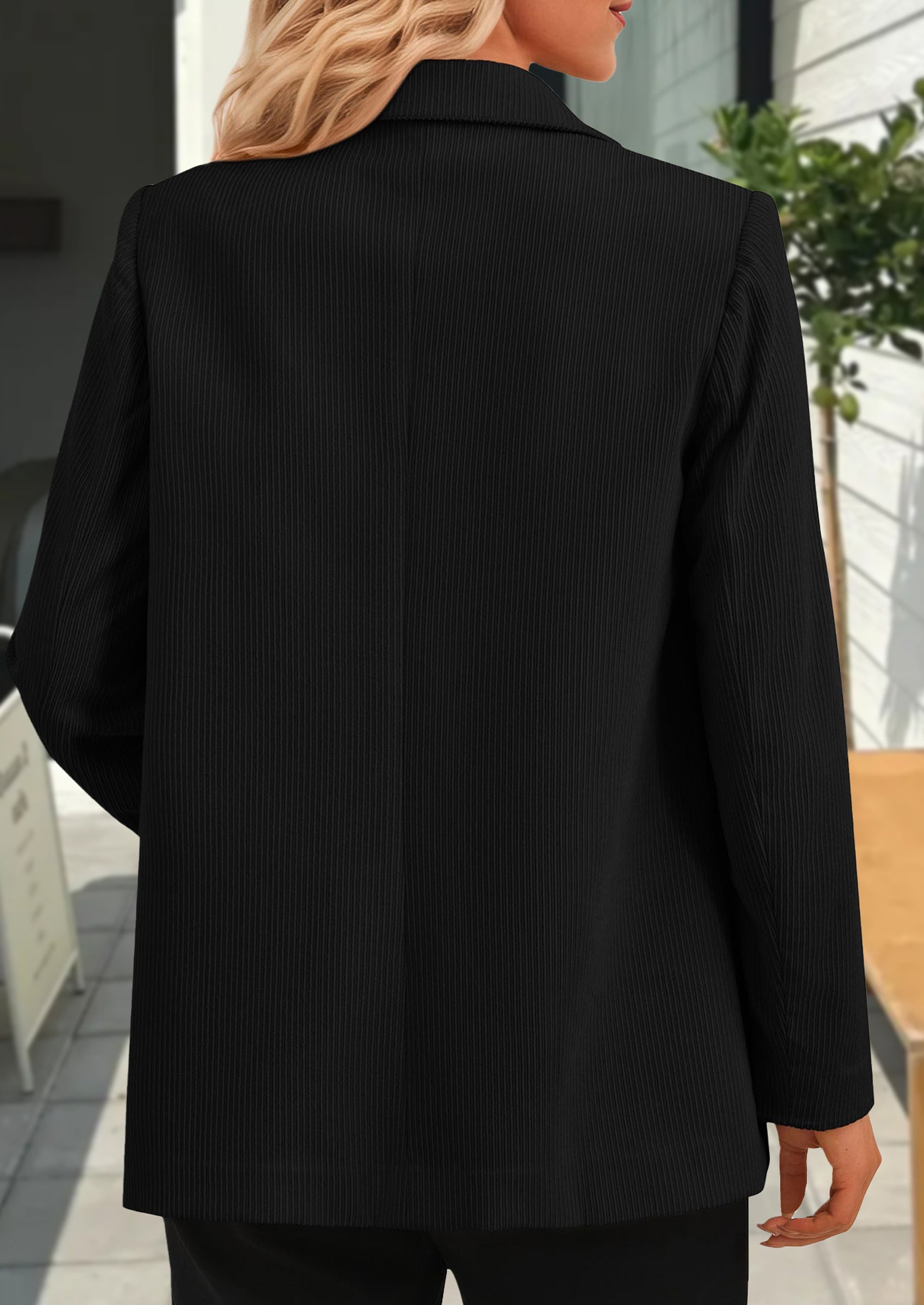 Women's Winter Corduroy Blazers Jackets Dressy Casual Ribbed Long Sleeve Lapel Fashion Work Business Outerwear