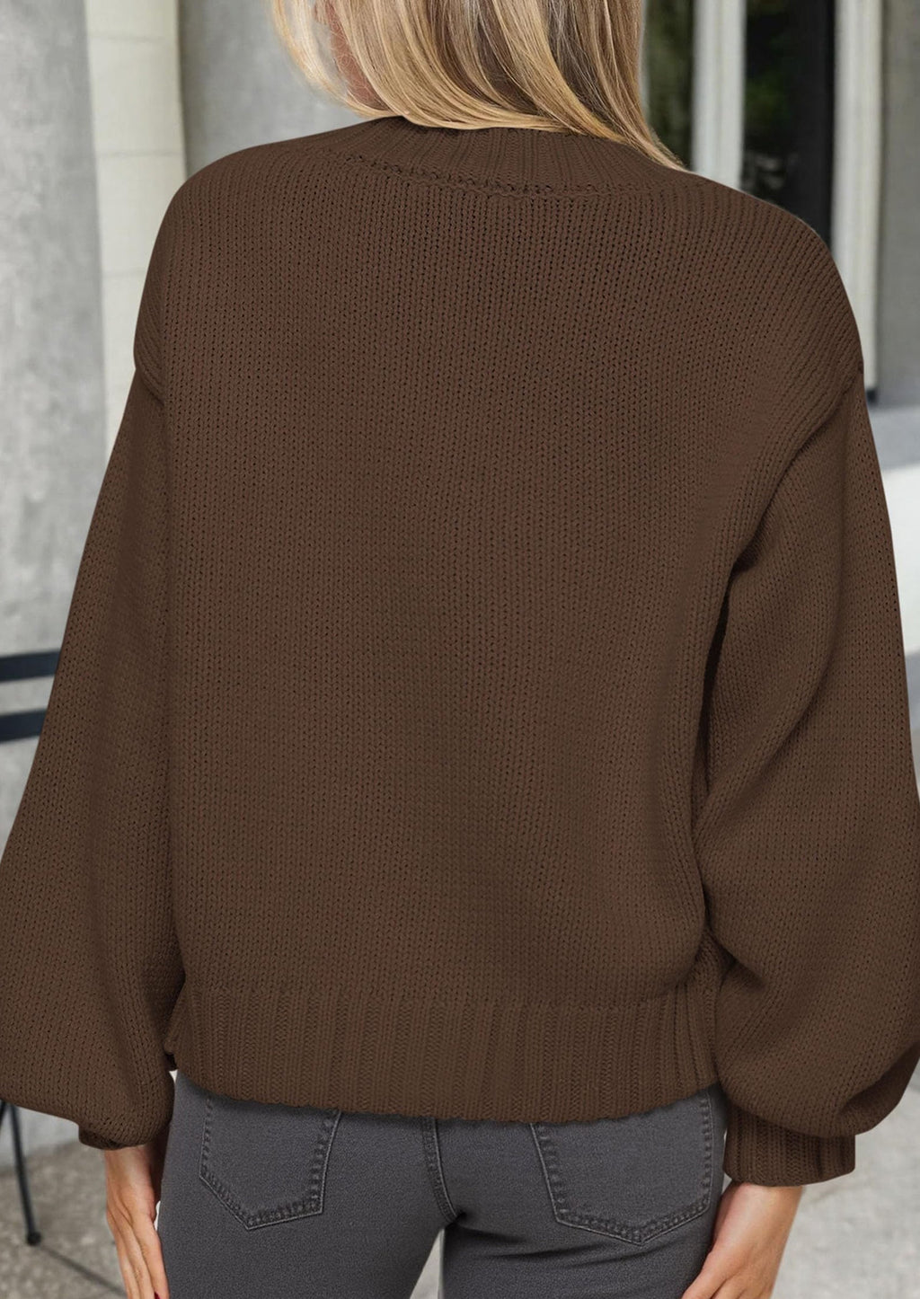 Women's Winter Cardigan Sweaters Trendy Chunky Knit Long Sleeve Button Up Casual Warm Fall Jackets Coats