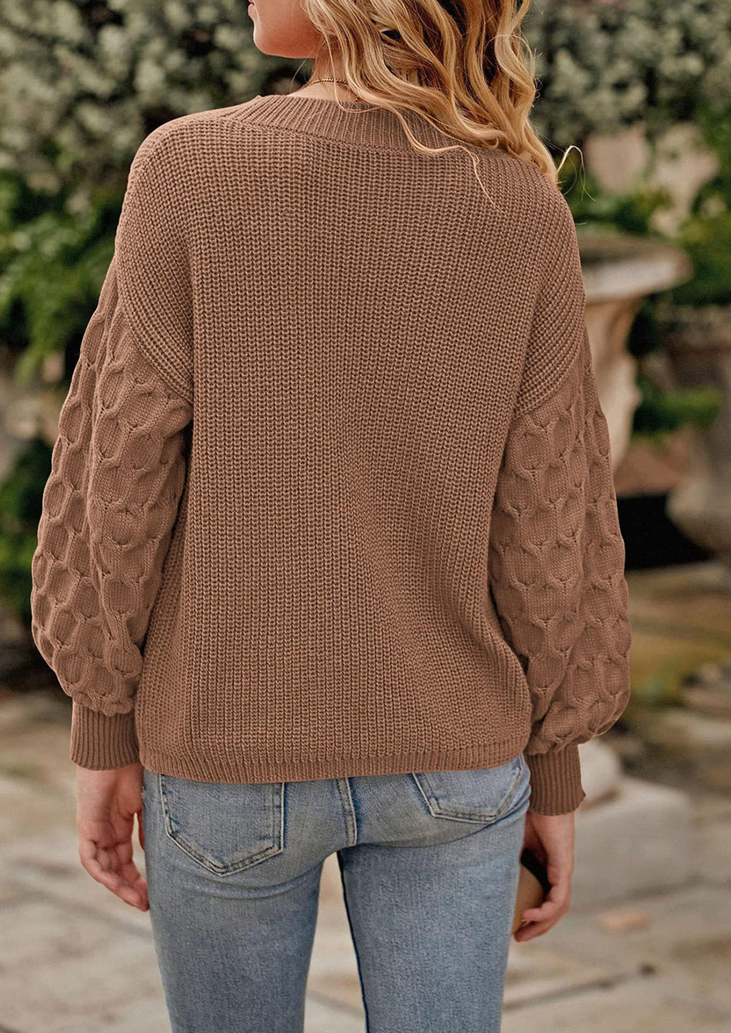 Women's Fall Pullover Sweater Casual Long Sleeve Loose Chunky Knit Tops Blouse Winter Fashion Clothing