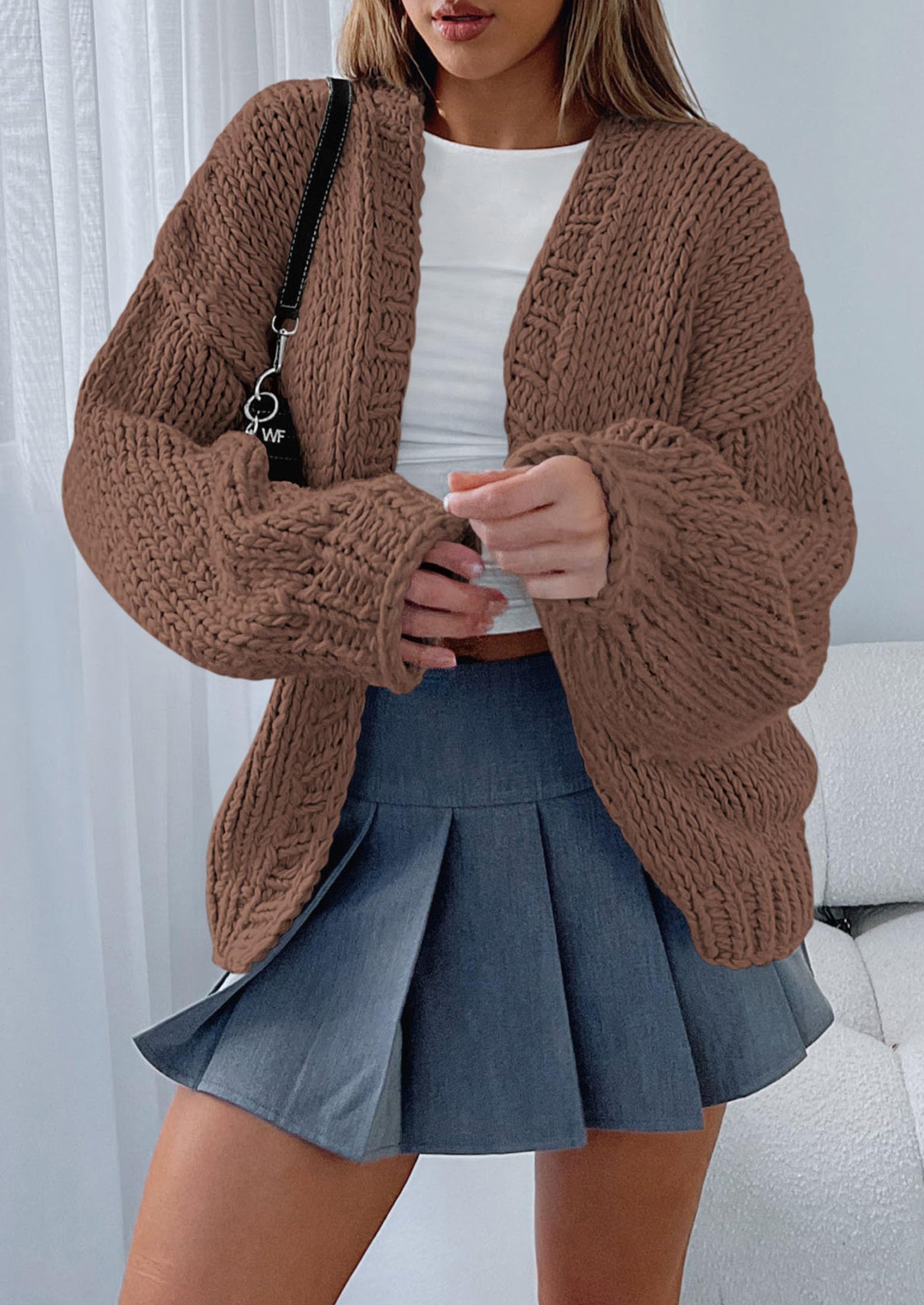 Cardigan Sweaters for Women Trendy Fall Fashion Long Sleeve Chunky Knit Cardigans Winter Clothing Outfits