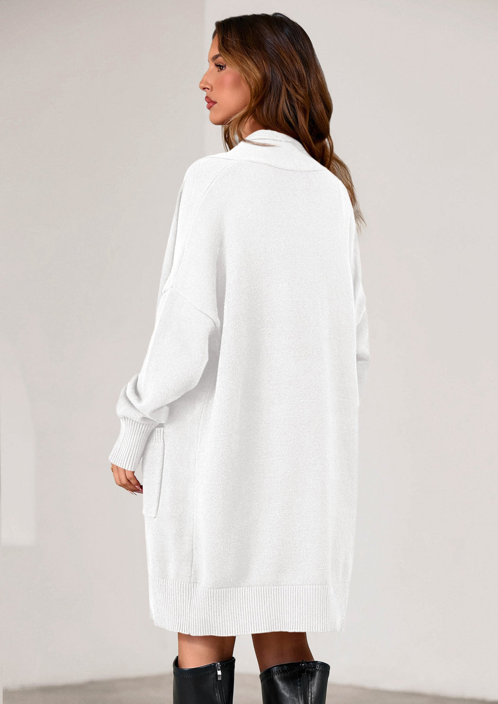 Women's Open Front Cardigan Long Sleeve Cozy Knit Sweaters Winter Fall Clothes Outerwear Coats