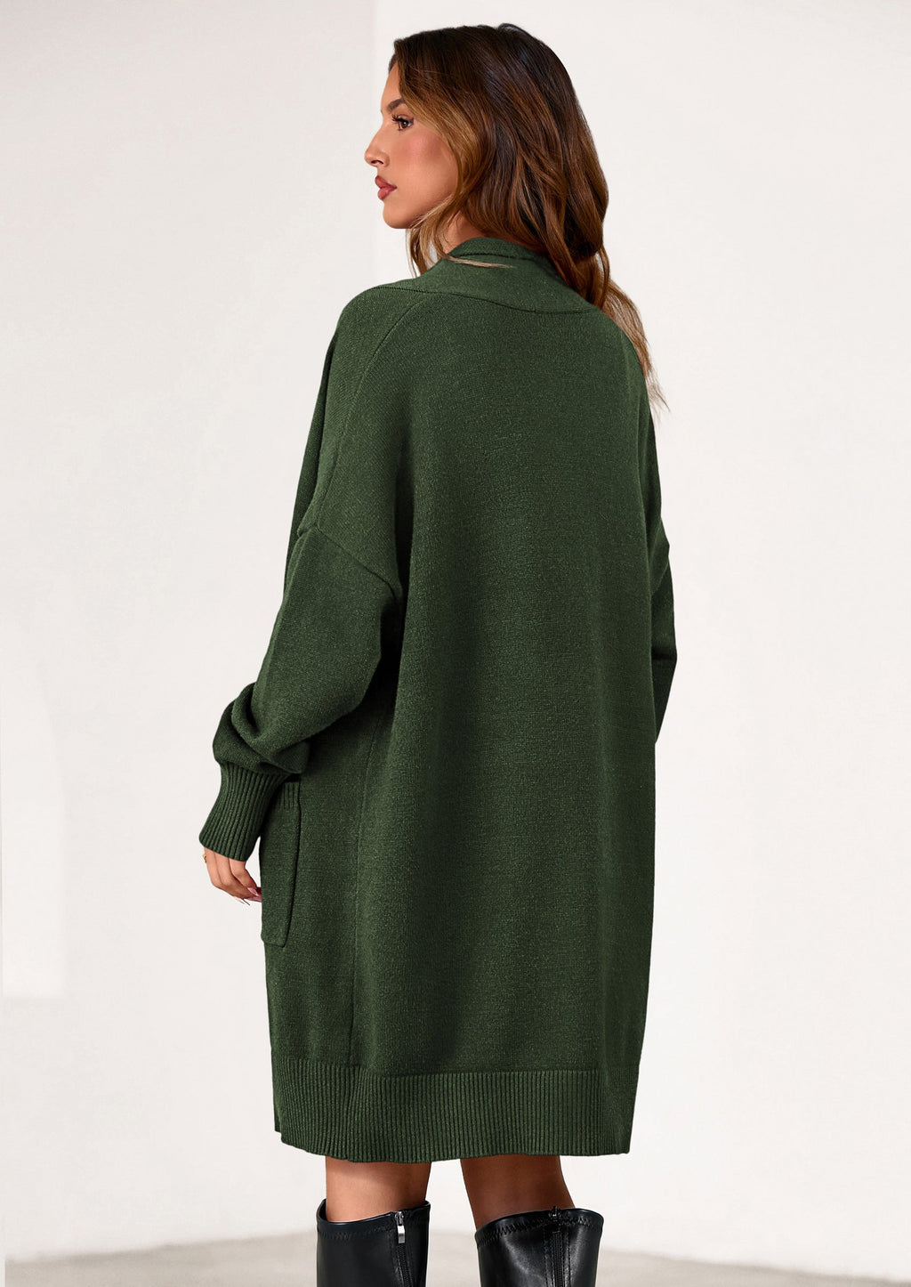 Women's Open Front Cardigan Long Sleeve Cozy Knit Sweaters Winter Fall Clothes Outerwear Coats