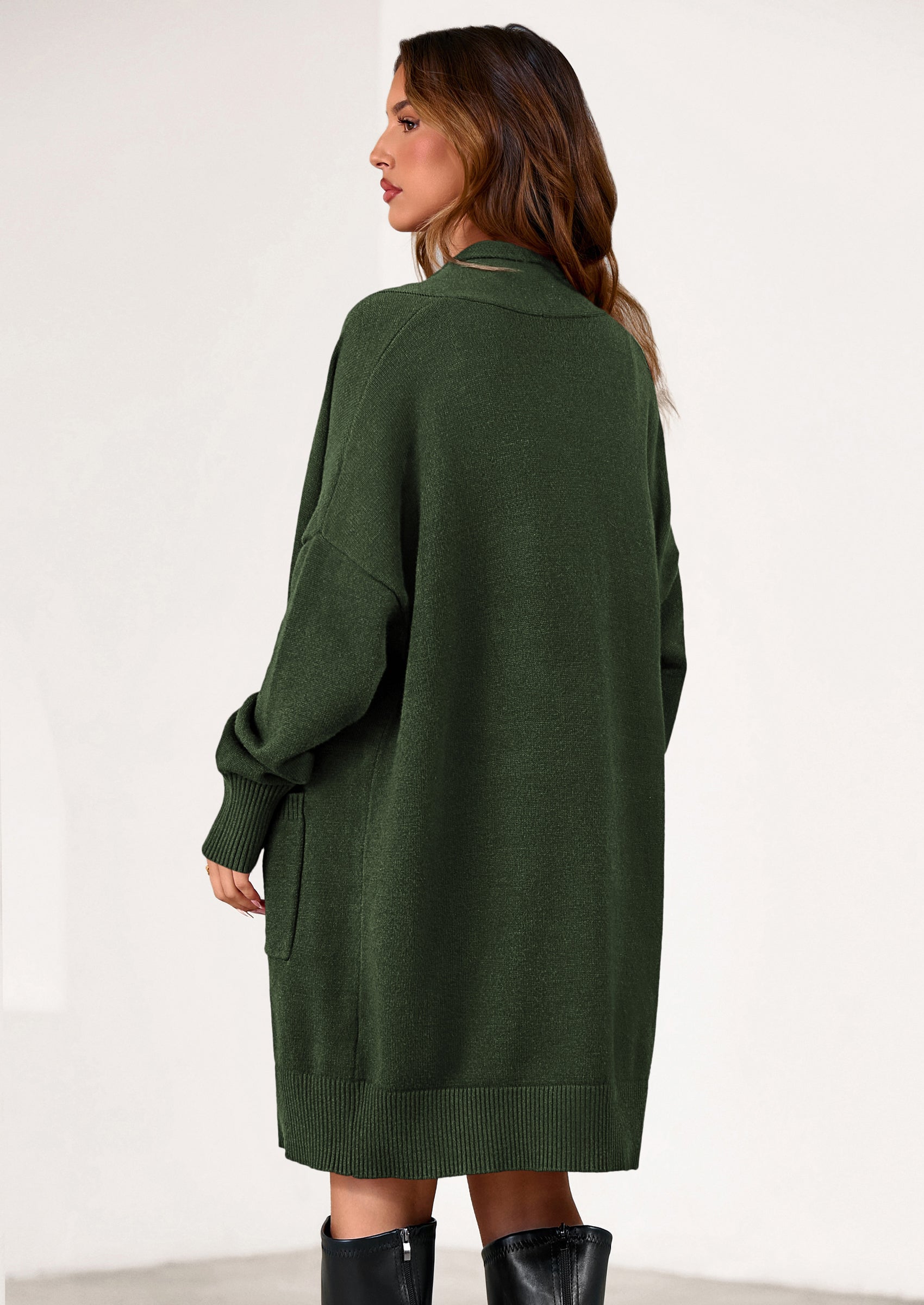 Women's Open Front Cardigan Long Sleeve Cozy Knit Sweaters Winter Fall Clothes Outerwear Coats