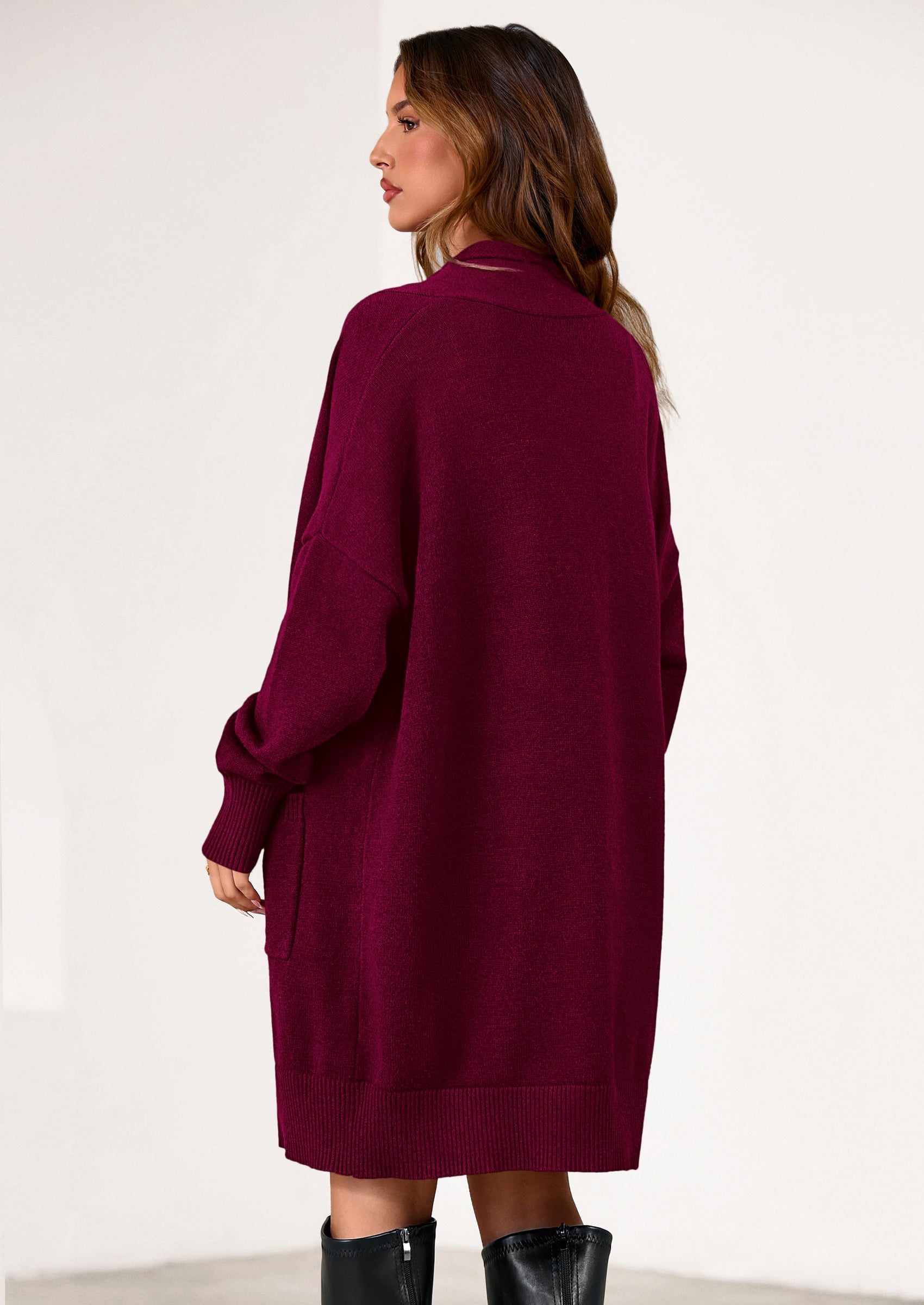 Women's Open Front Cardigan Long Sleeve Cozy Knit Sweaters Winter Fall Clothes Outerwear Coats