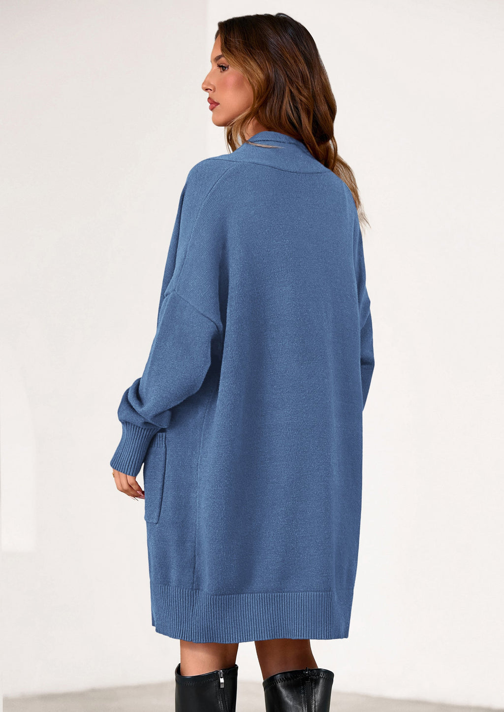 Women's Open Front Cardigan Long Sleeve Cozy Knit Sweaters Winter Fall Clothes Outerwear Coats