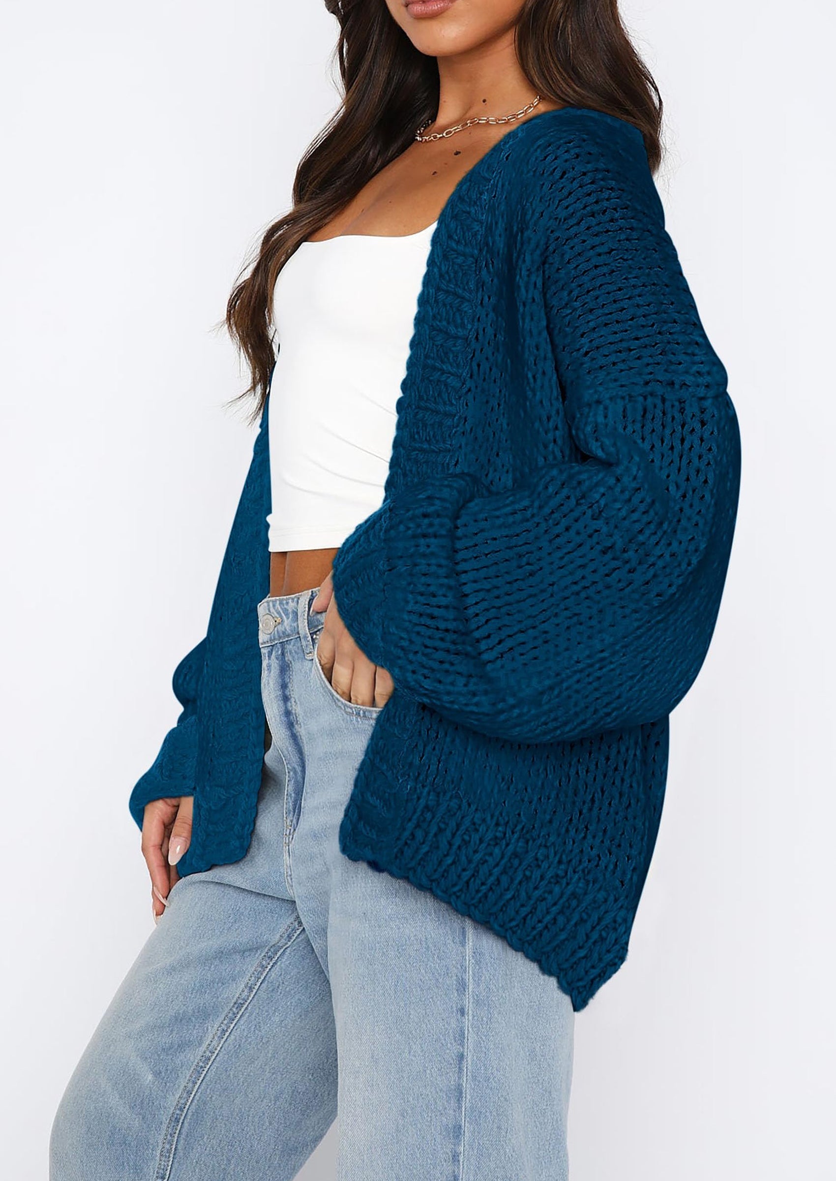 Cardigan Sweaters for Women Trendy Fall Fashion Long Sleeve Chunky Knit Cardigans Winter Clothing Outfits