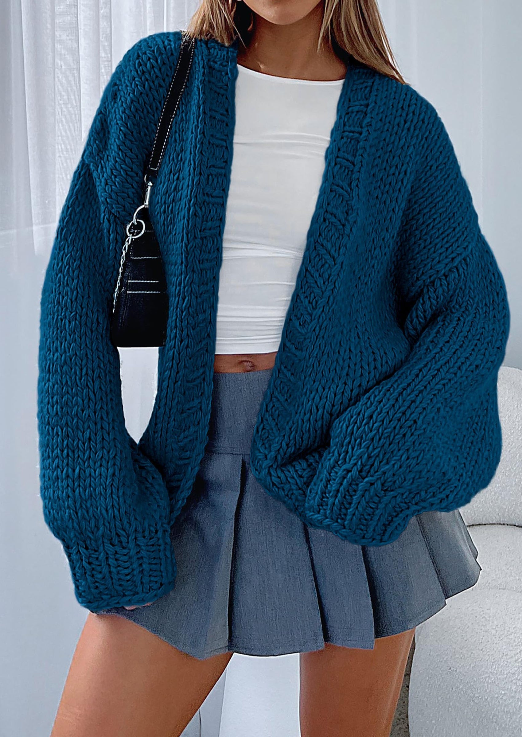 Cardigan Sweaters for Women Trendy Fall Fashion Long Sleeve Chunky Knit Cardigans Winter Clothing Outfits