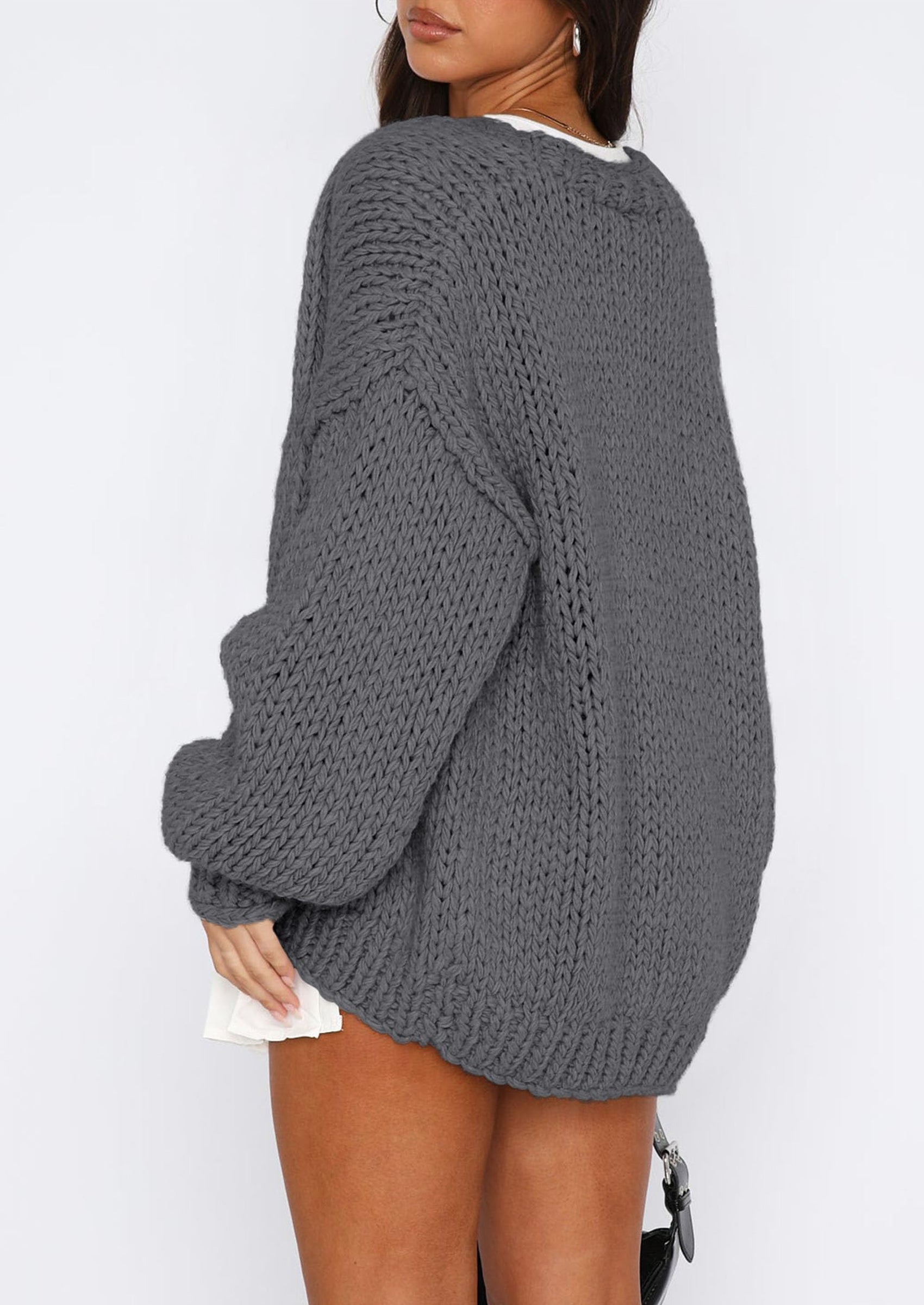 Cardigan Sweaters for Women Trendy Fall Fashion Long Sleeve Chunky Knit Cardigans Winter Clothing Outfits