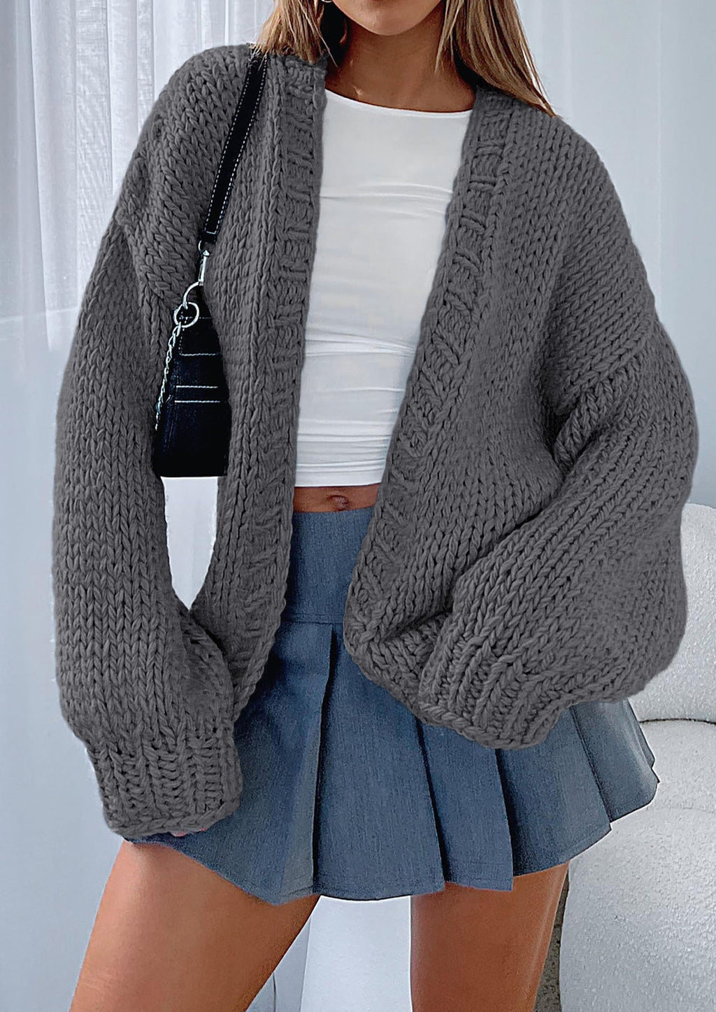 Cardigan Sweaters for Women Trendy Fall Fashion Long Sleeve Chunky Knit Cardigans Winter Clothing Outfits