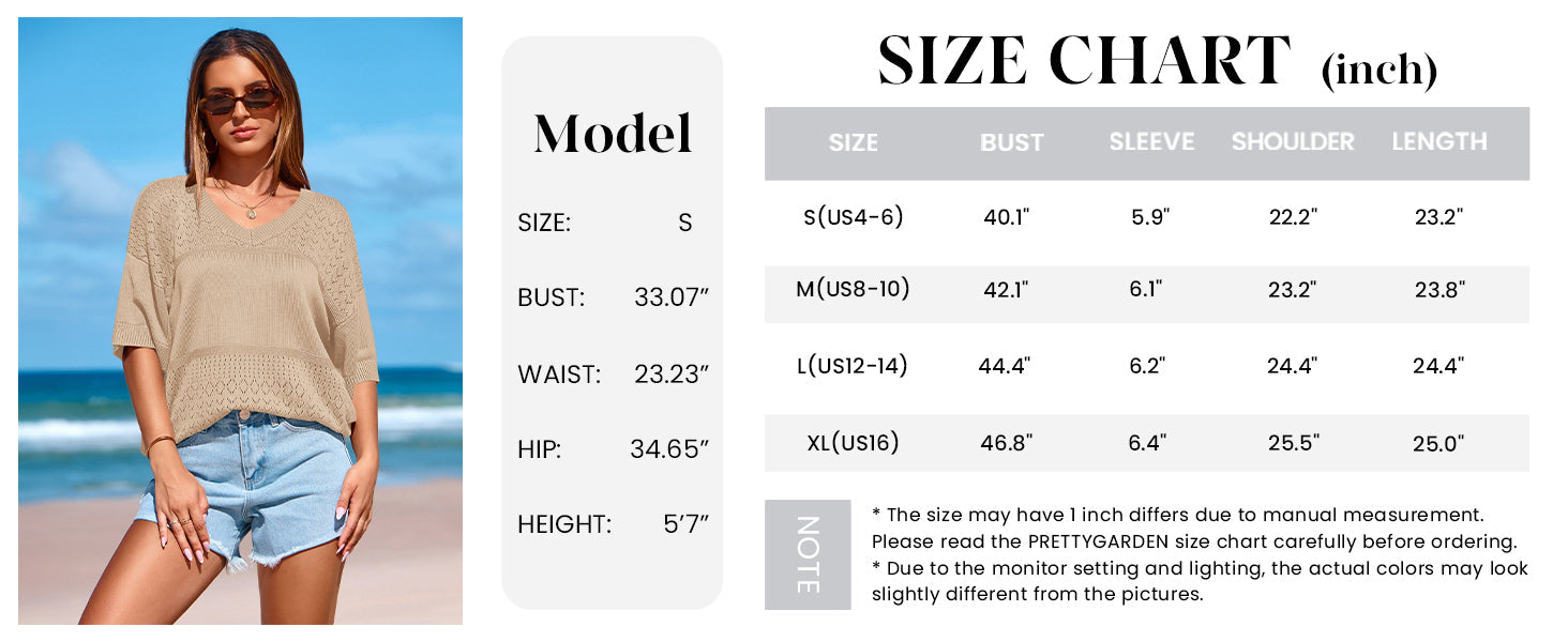 Women's Short Sleeve Sweater Tops Spring Summer Casual V Neck Ribbed Knit Trendy Eyelet Blouse T Shirts