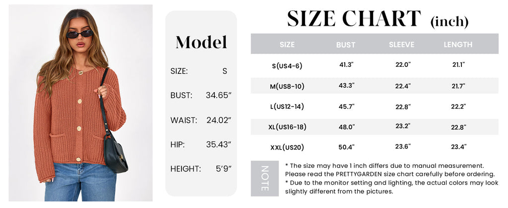 Cardigan Sweaters for Women Trendy Oversized Knit Chunky Button Cardigans Fall Winter Outfits with Pockets