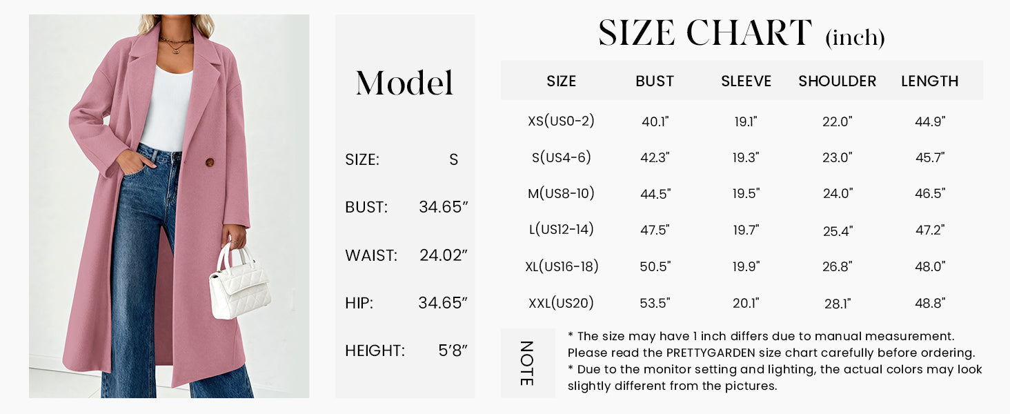 Womens Winter Coats Trendy Long Sleeve Notch Lapel Button Long Jackets Casual Oversized Vacation Outfits