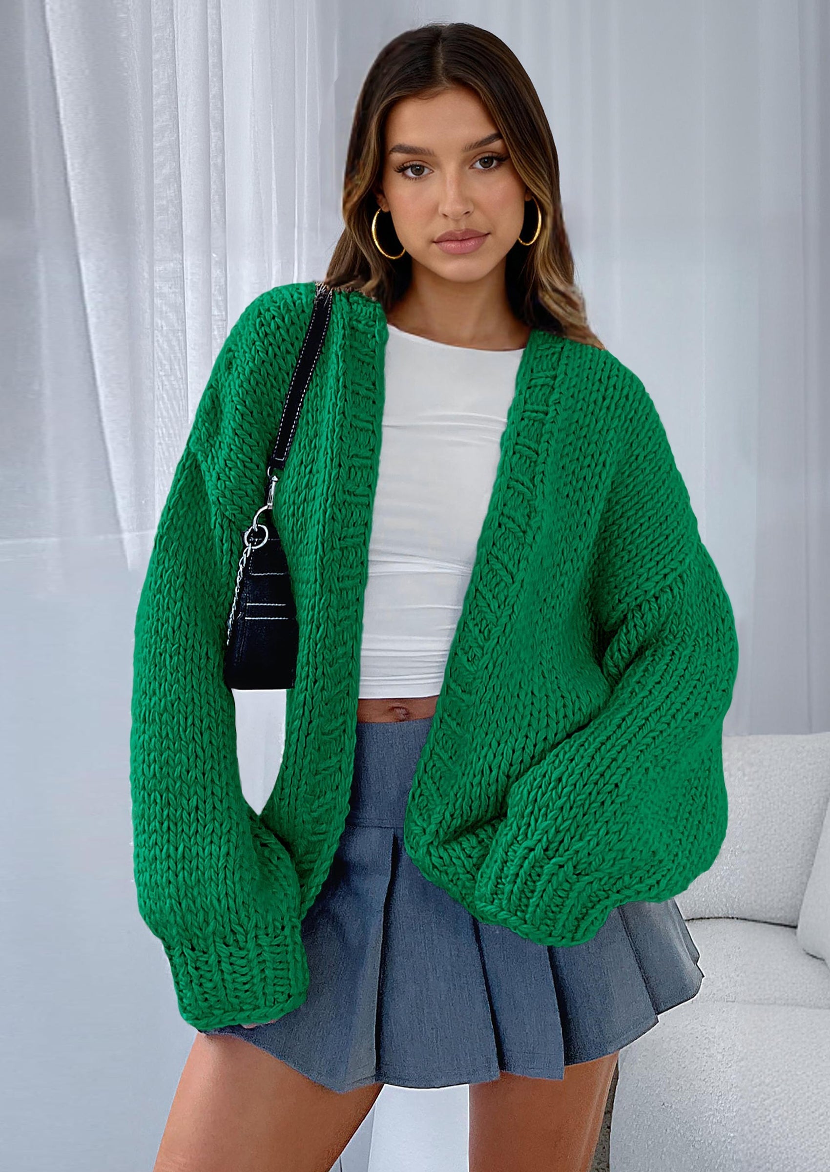 Cardigan Sweaters for Women Trendy Fall Fashion Long Sleeve Chunky Knit Cardigans Winter Clothing Outfits