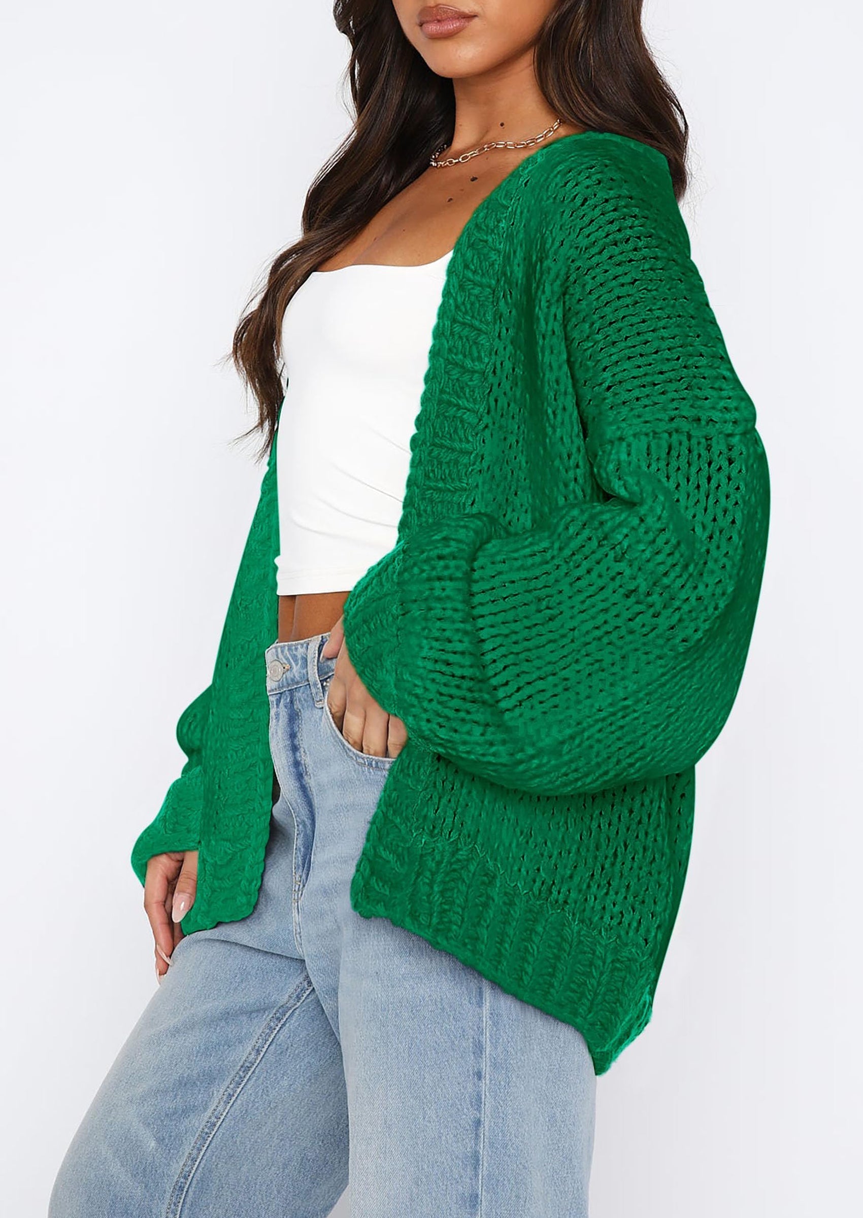 Cardigan Sweaters for Women Trendy Fall Fashion Long Sleeve Chunky Knit Cardigans Winter Clothing Outfits