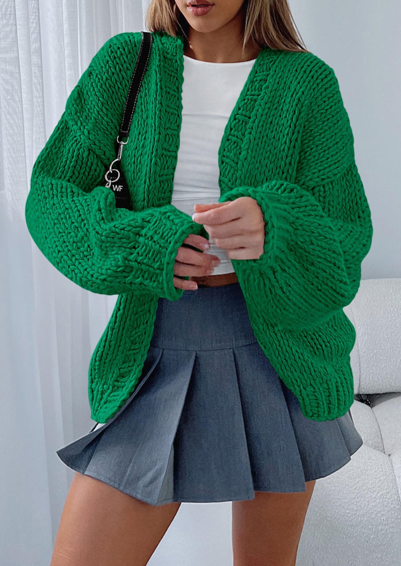 Cardigan Sweaters for Women Trendy Fall Fashion Long Sleeve Chunky Knit Cardigans Winter Clothing Outfits