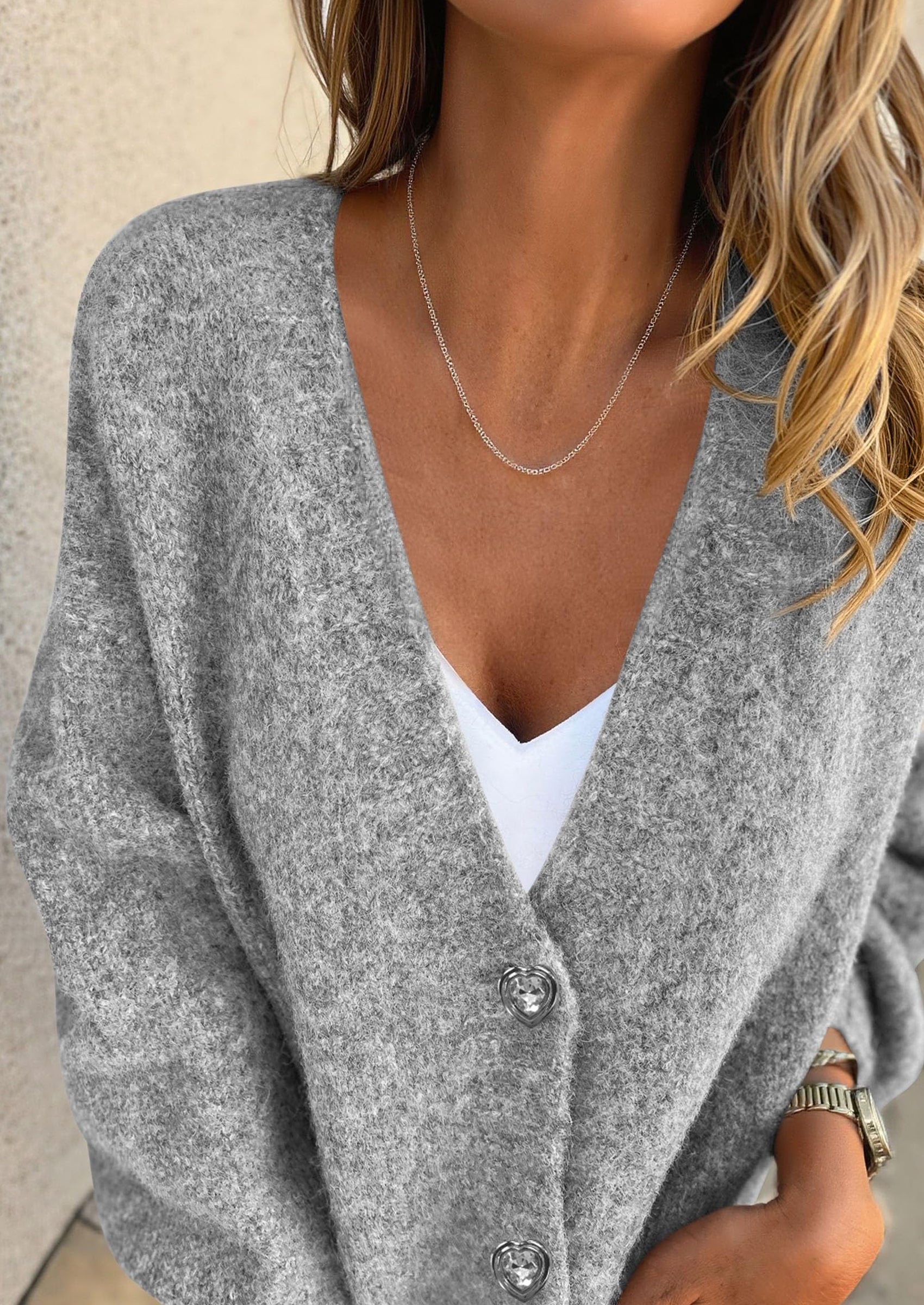 Cardigan Sweaters for Women Trendy Fall Long Sleeve Button Down Oversized Chunky Knit Sweater Outerwear
