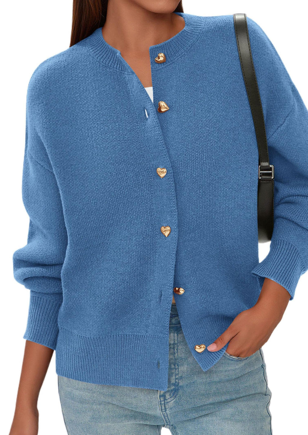 Cardigan Sweaters for Women Trendy Long Sleeve Open Front Button Down Jacket Fall Clothes Winter Coats