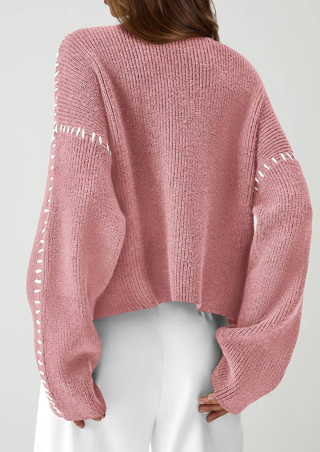 Women's Chunky Knit Sweaters Fall Long Sleeve Mock Neck Oversized Pullover Tops Winter Fashion Clothes