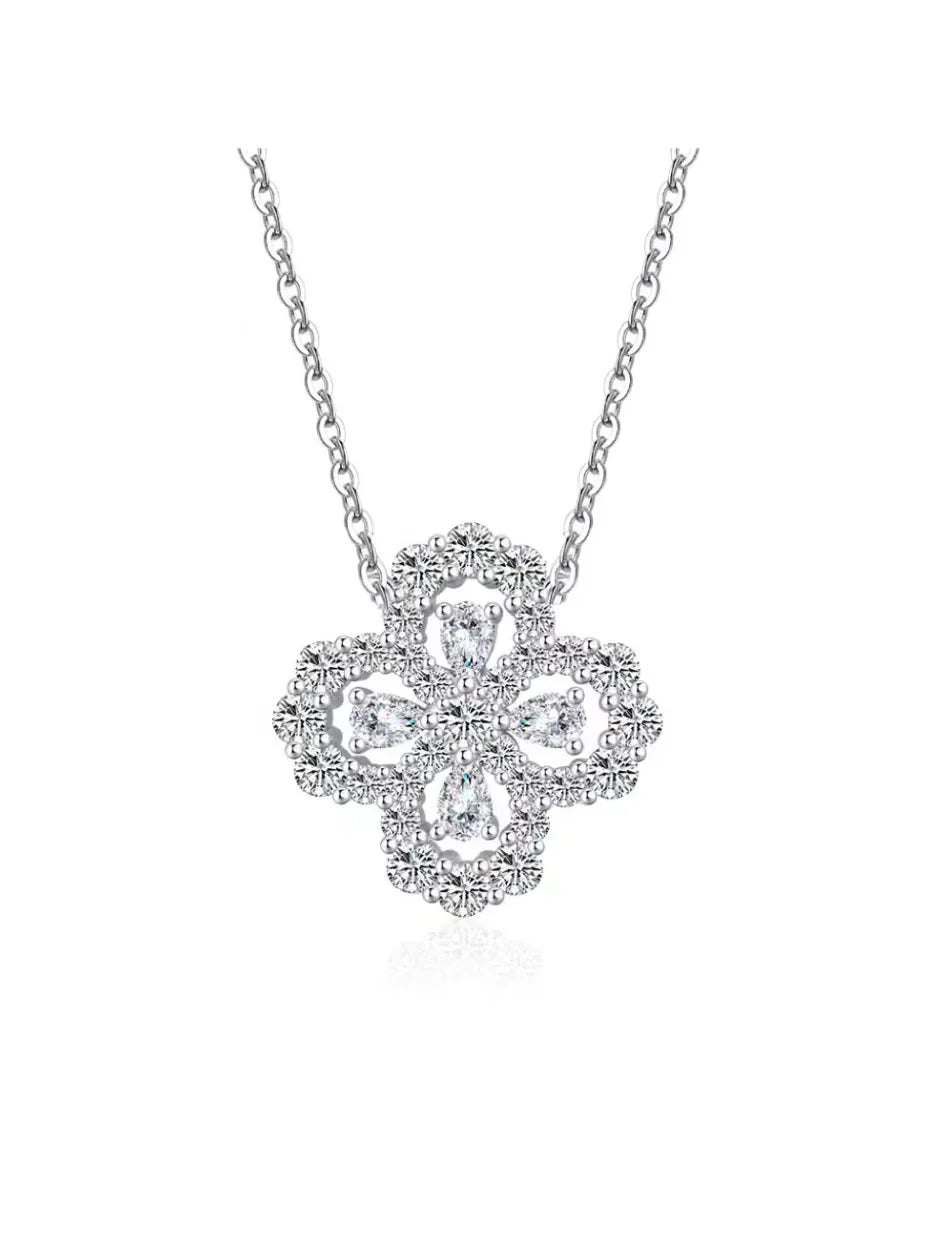 Flower Diamond Necklace