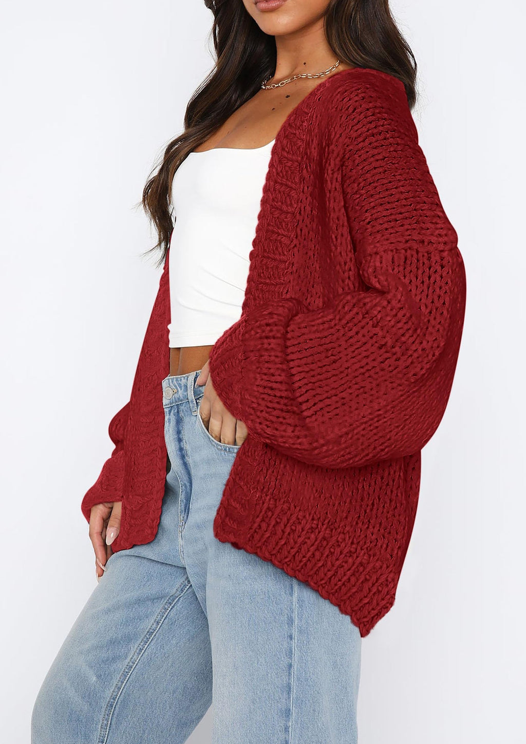 Cardigan Sweaters for Women Trendy Fall Fashion Long Sleeve Chunky Knit Cardigans Winter Clothing Outfits