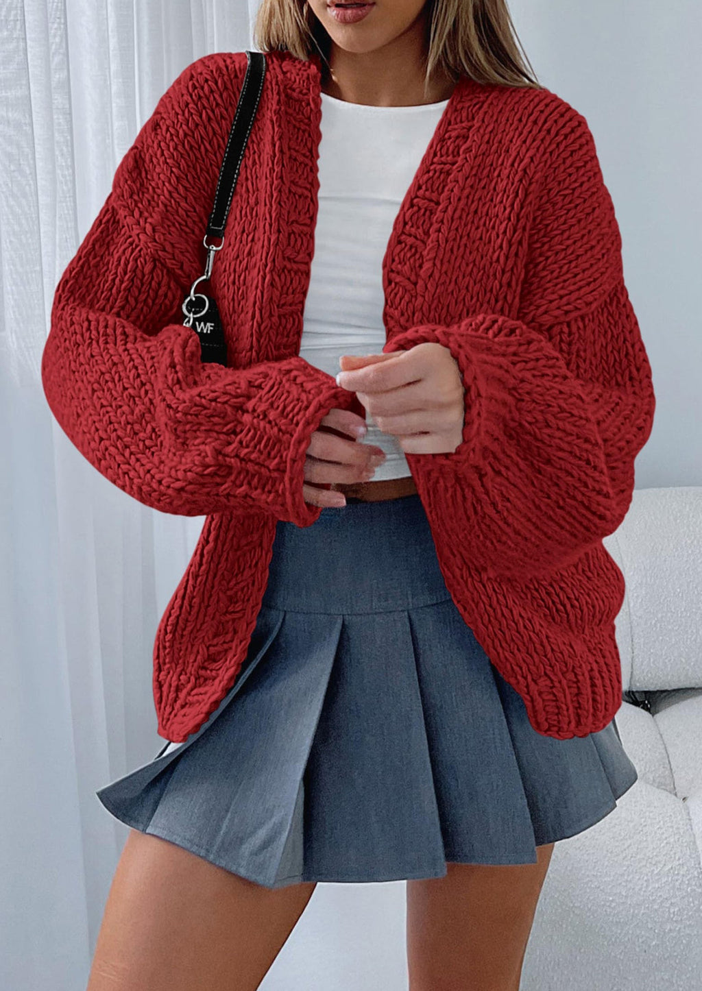 Cardigan Sweaters for Women Trendy Fall Fashion Long Sleeve Chunky Knit Cardigans Winter Clothing Outfits