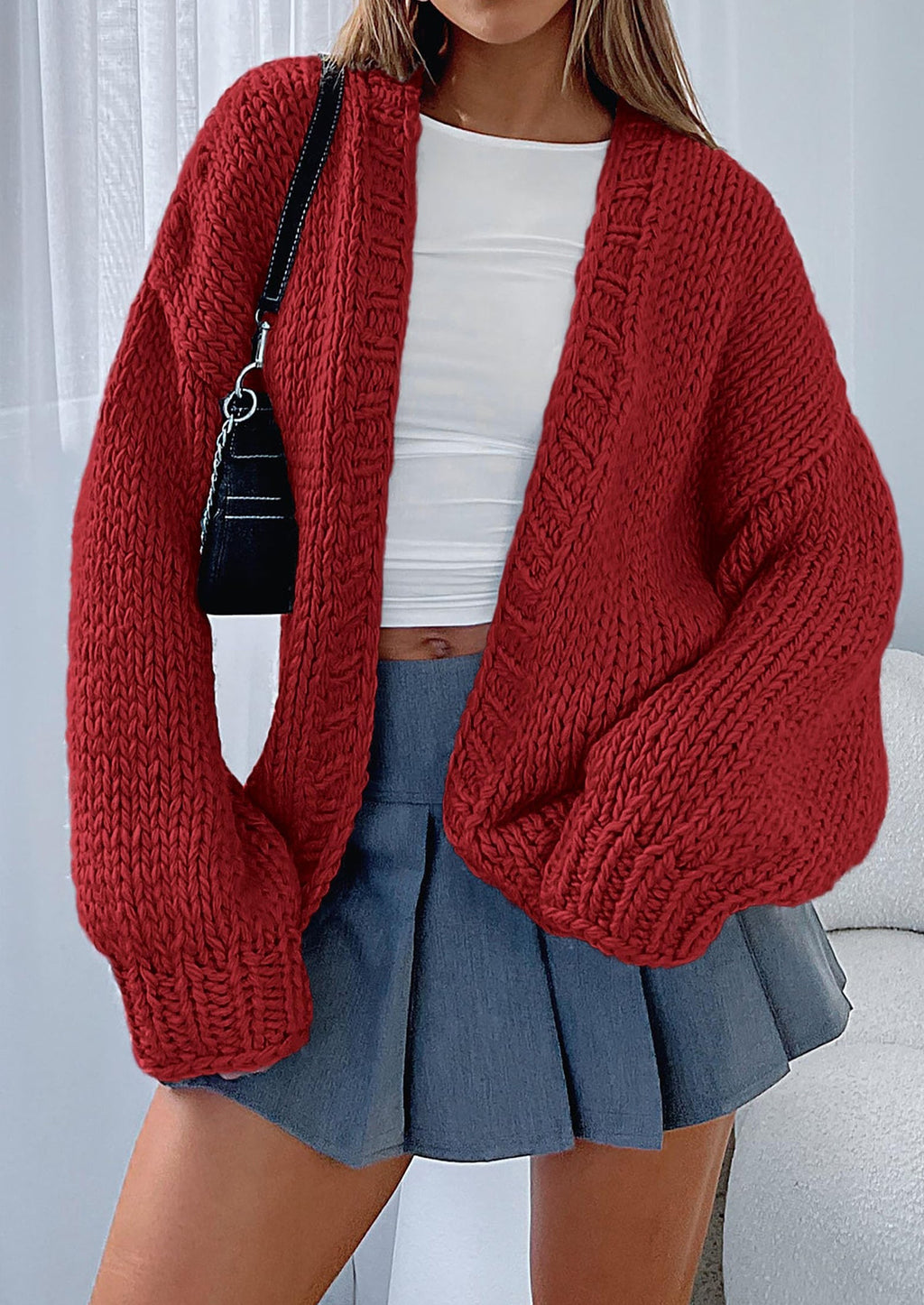 Cardigan Sweaters for Women Trendy Fall Fashion Long Sleeve Chunky Knit Cardigans Winter Clothing Outfits