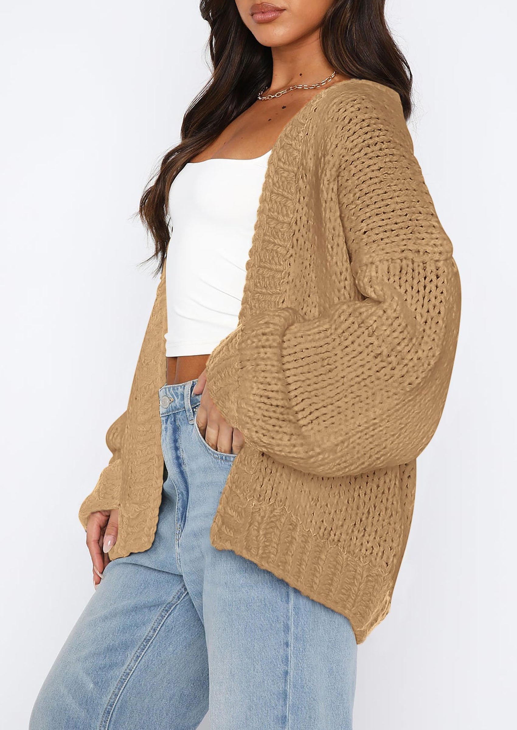 Cardigan Sweaters for Women Trendy Fall Fashion Long Sleeve Chunky Knit Cardigans Winter Clothing Outfits