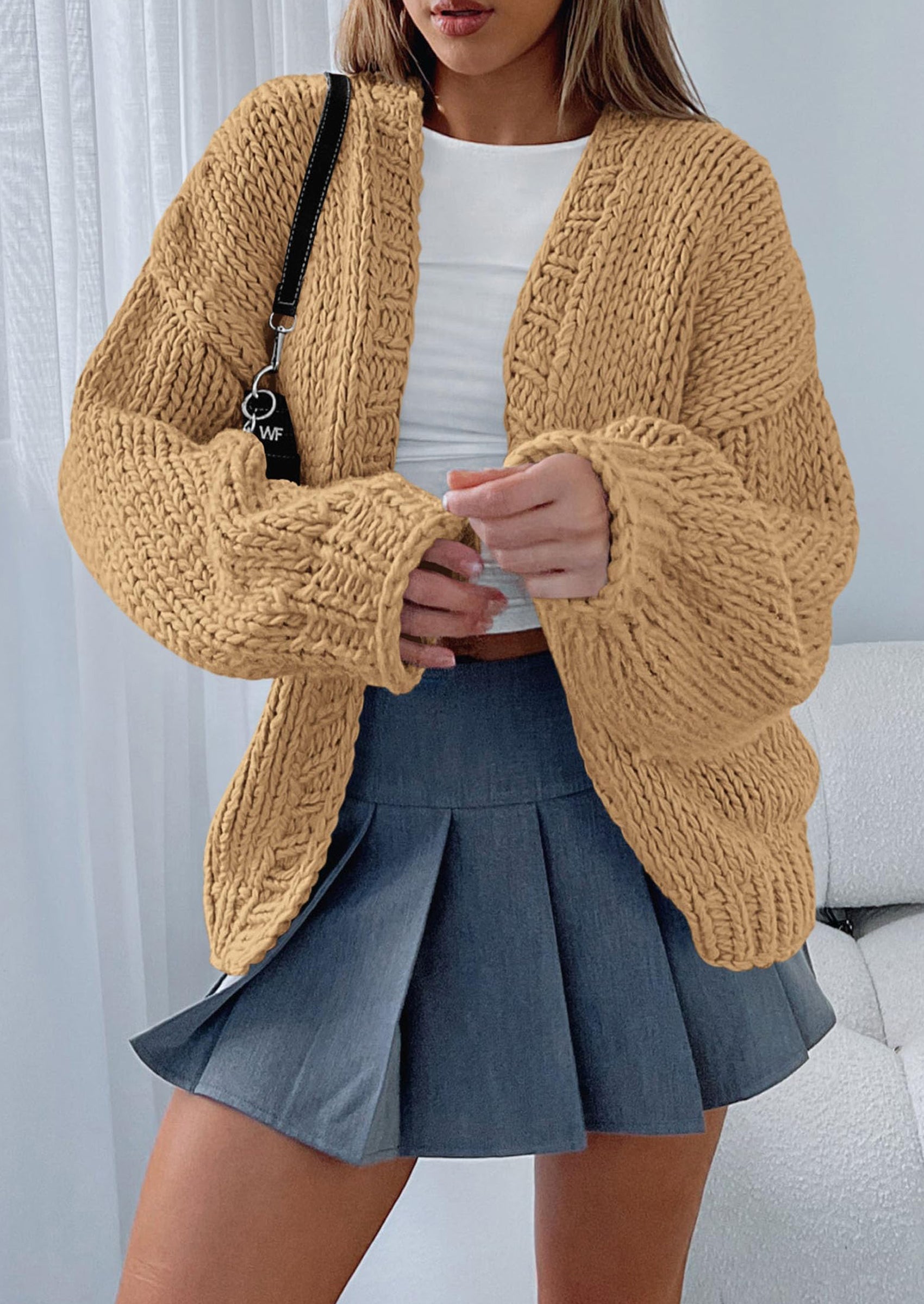 Cardigan Sweaters for Women Trendy Fall Fashion Long Sleeve Chunky Knit Cardigans Winter Clothing Outfits
