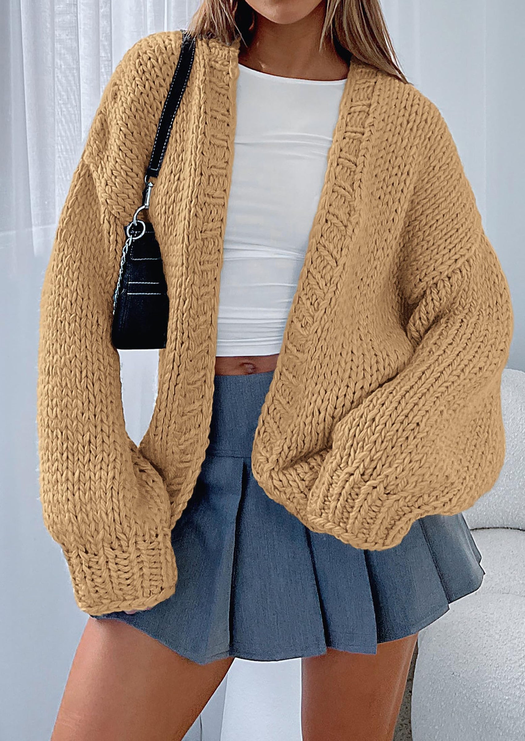 Cardigan Sweaters for Women Trendy Fall Fashion Long Sleeve Chunky Knit Cardigans Winter Clothing Outfits