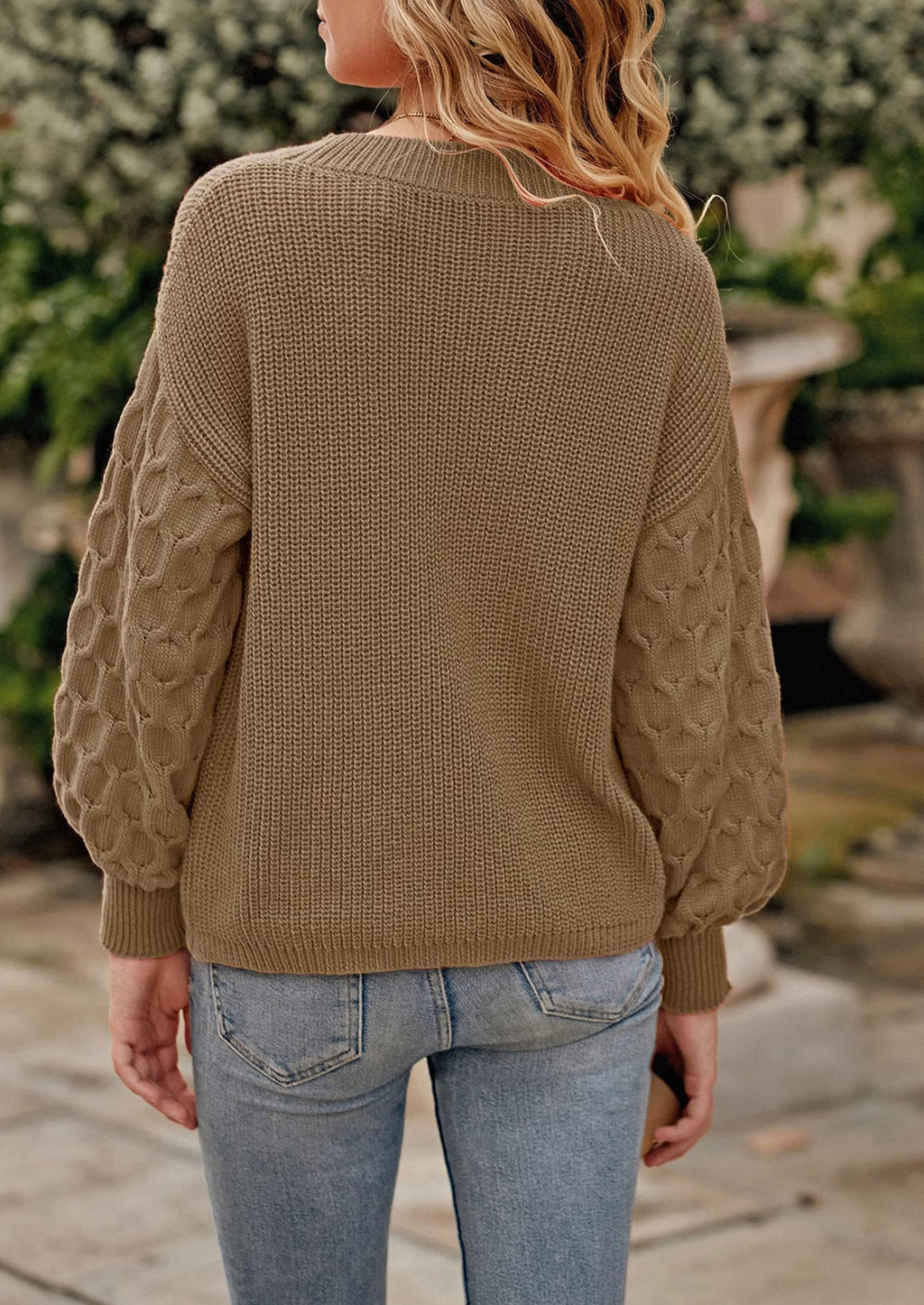 Women's Fall Pullover Sweater Casual Long Sleeve Loose Chunky Knit Tops Blouse Winter Fashion Clothing