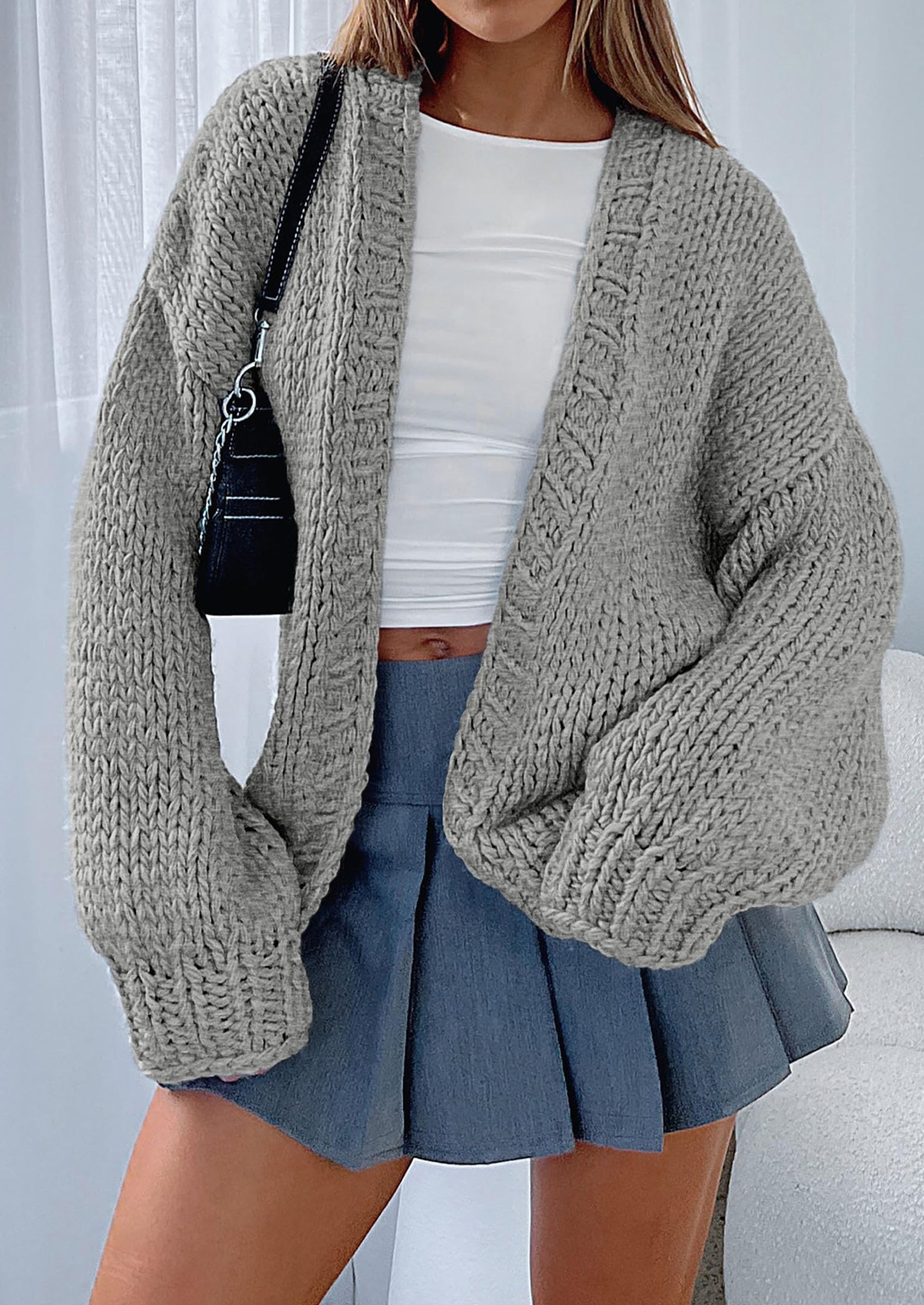 Cardigan Sweaters for Women Trendy Fall Fashion Long Sleeve Chunky Knit Cardigans Winter Clothing Outfits