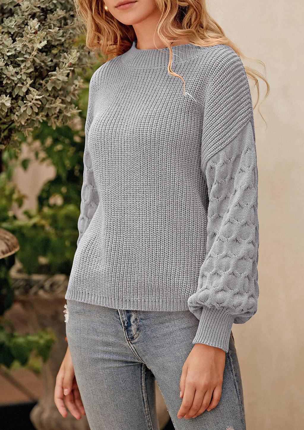 Women's Fall Pullover Sweater Casual Long Sleeve Loose Chunky Knit Tops Blouse Winter Fashion Clothing