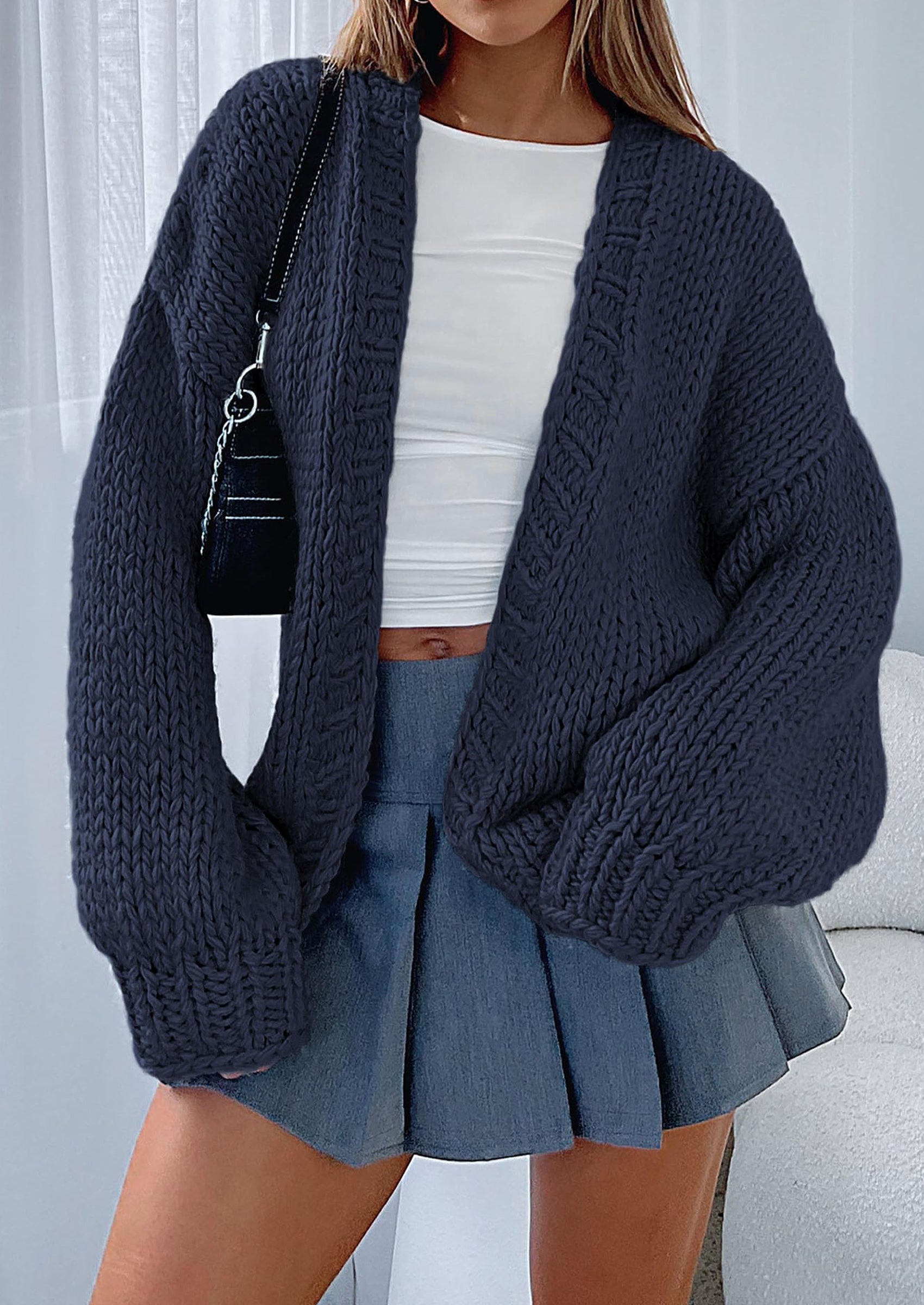 Cardigan Sweaters for Women Trendy Fall Fashion Long Sleeve Chunky Knit Cardigans Winter Clothing Outfits