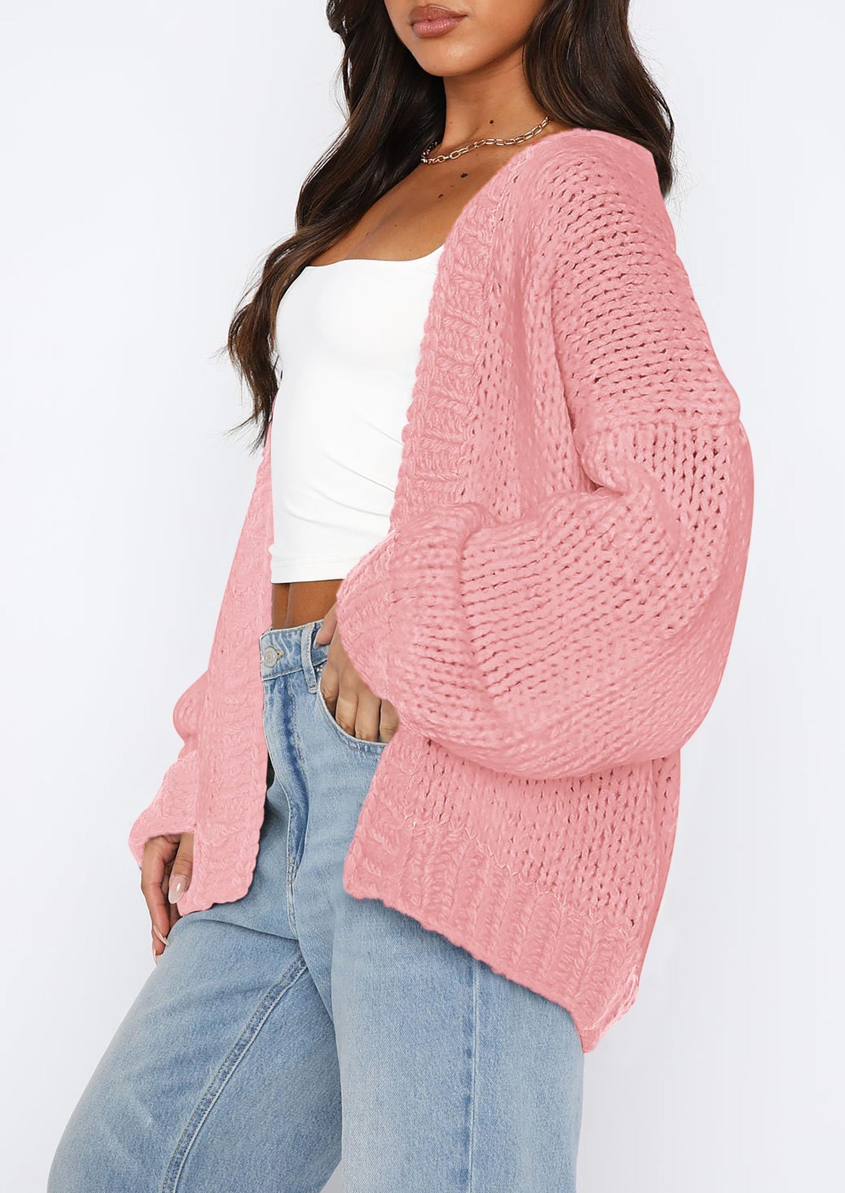 Cardigan Sweaters for Women Trendy Fall Fashion Long Sleeve Chunky Knit Cardigans Winter Clothing Outfits