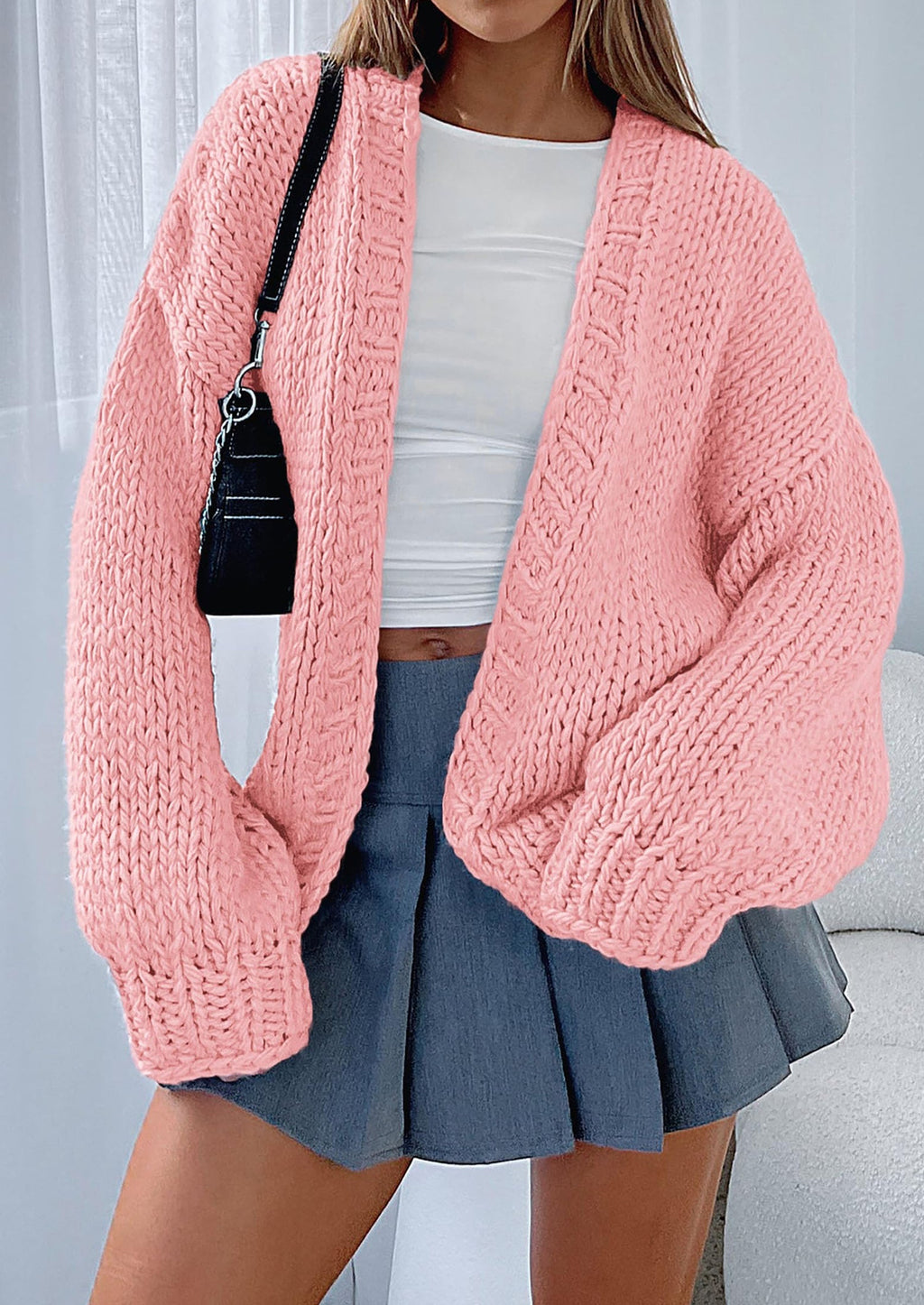 Cardigan Sweaters for Women Trendy Fall Fashion Long Sleeve Chunky Knit Cardigans Winter Clothing Outfits