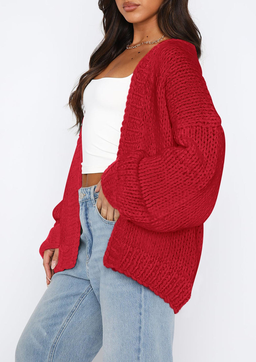 Cardigan Sweaters for Women Trendy Fall Fashion Long Sleeve Chunky Knit Cardigans Winter Clothing Outfits