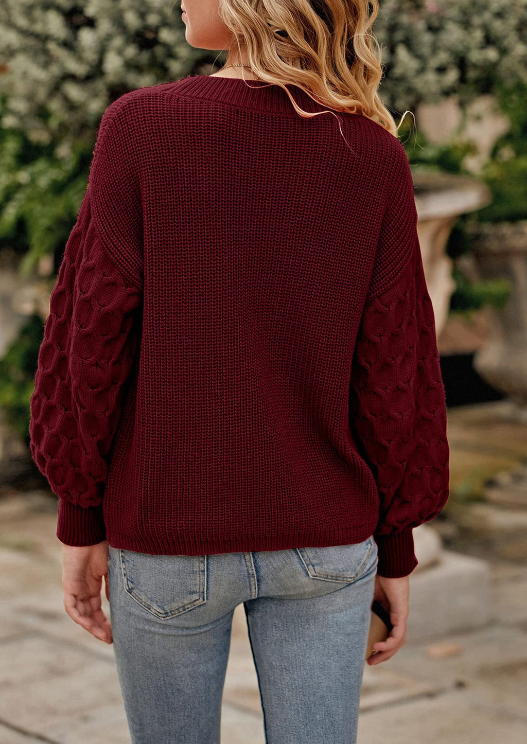 Women's Fall Pullover Sweater Casual Long Sleeve Loose Chunky Knit Tops Blouse Winter Fashion Clothing