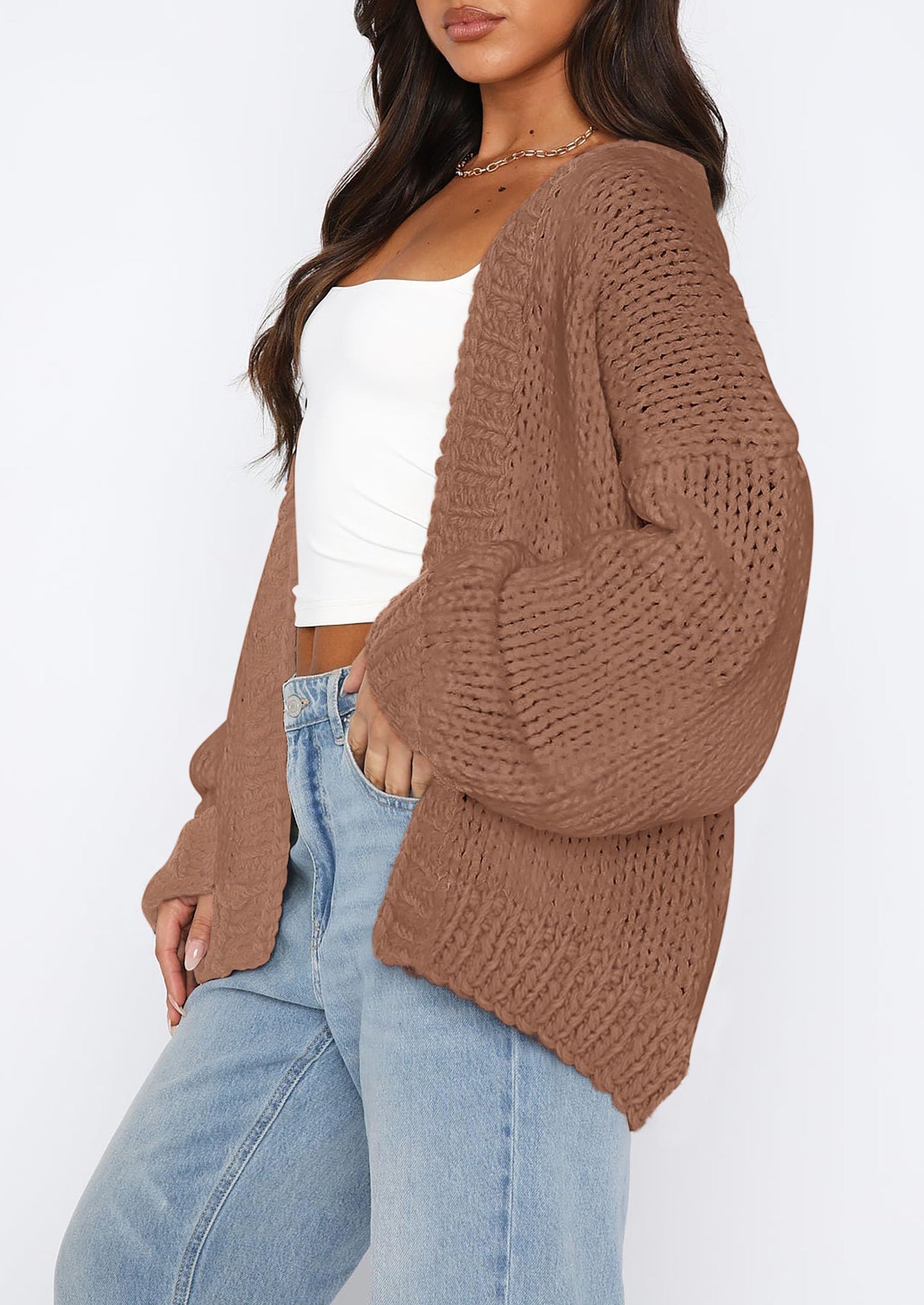 Cardigan Sweaters for Women Trendy Fall Fashion Long Sleeve Chunky Knit Cardigans Winter Clothing Outfits