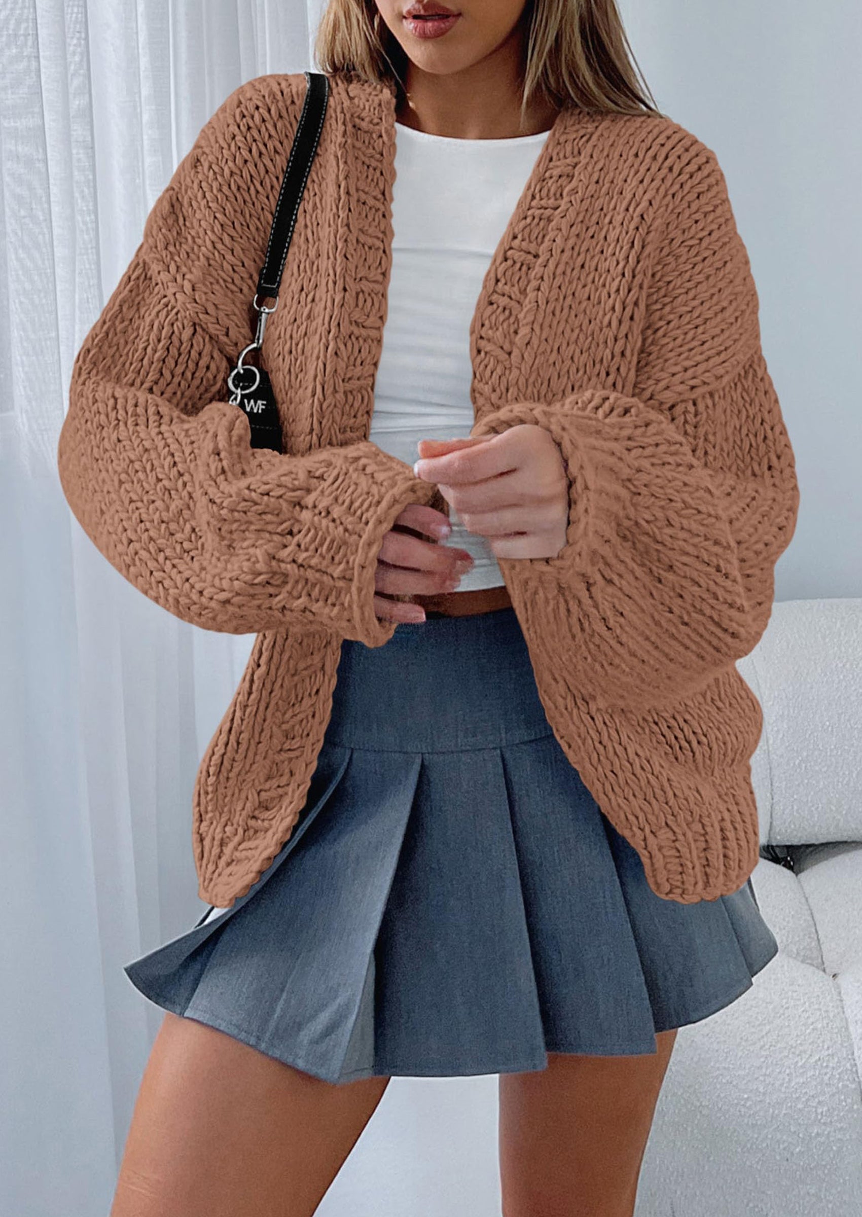 Cardigan Sweaters for Women Trendy Fall Fashion Long Sleeve Chunky Knit Cardigans Winter Clothing Outfits