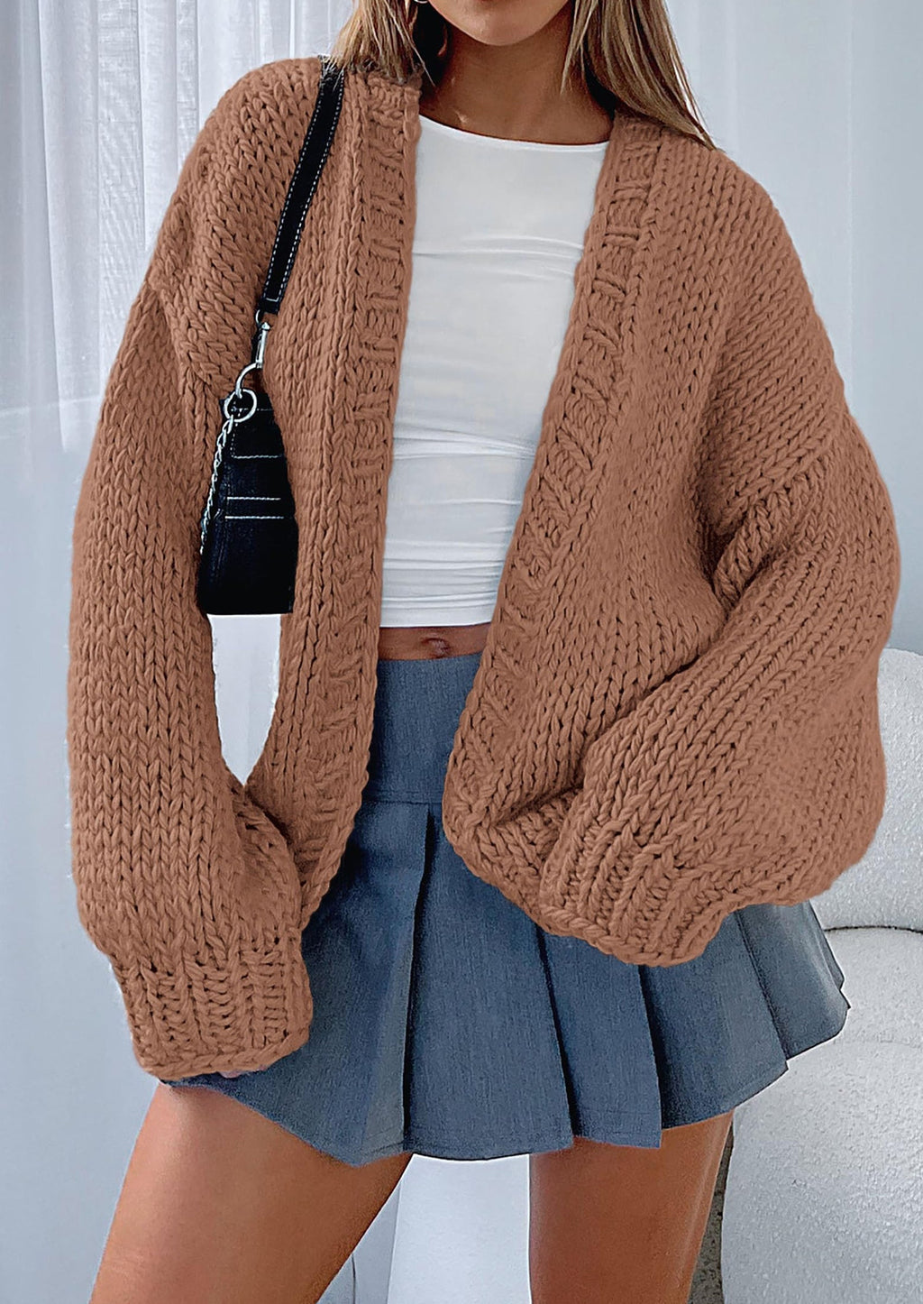 Cardigan Sweaters for Women Trendy Fall Fashion Long Sleeve Chunky Knit Cardigans Winter Clothing Outfits