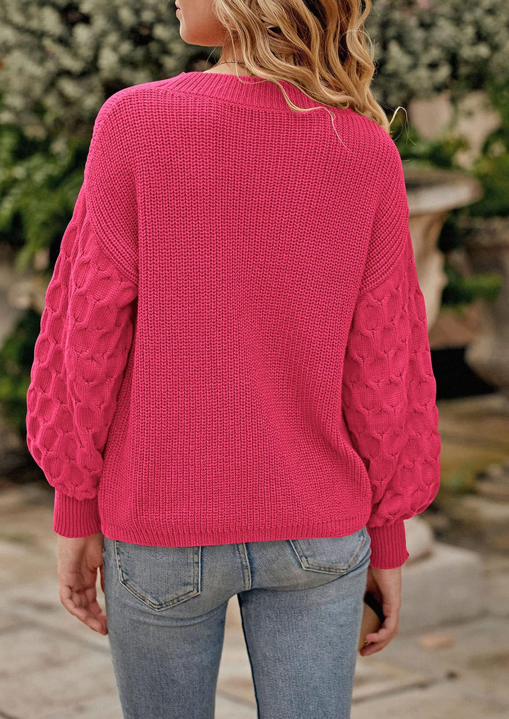 Women's Fall Pullover Sweater Casual Long Sleeve Loose Chunky Knit Tops Blouse Winter Fashion Clothing