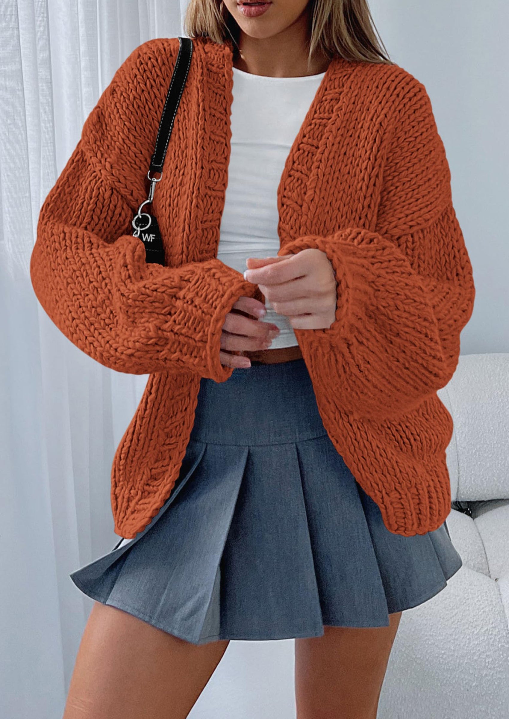 Cardigan Sweaters for Women Trendy Fall Fashion Long Sleeve Chunky Knit Cardigans Winter Clothing Outfits