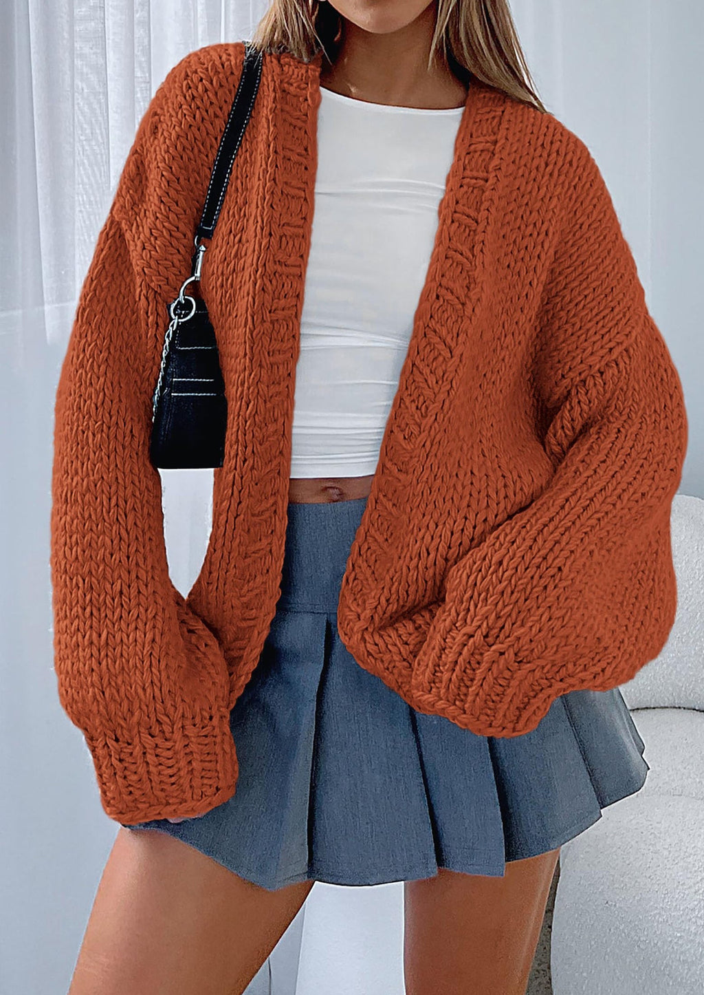 Cardigan Sweaters for Women Trendy Fall Fashion Long Sleeve Chunky Knit Cardigans Winter Clothing Outfits