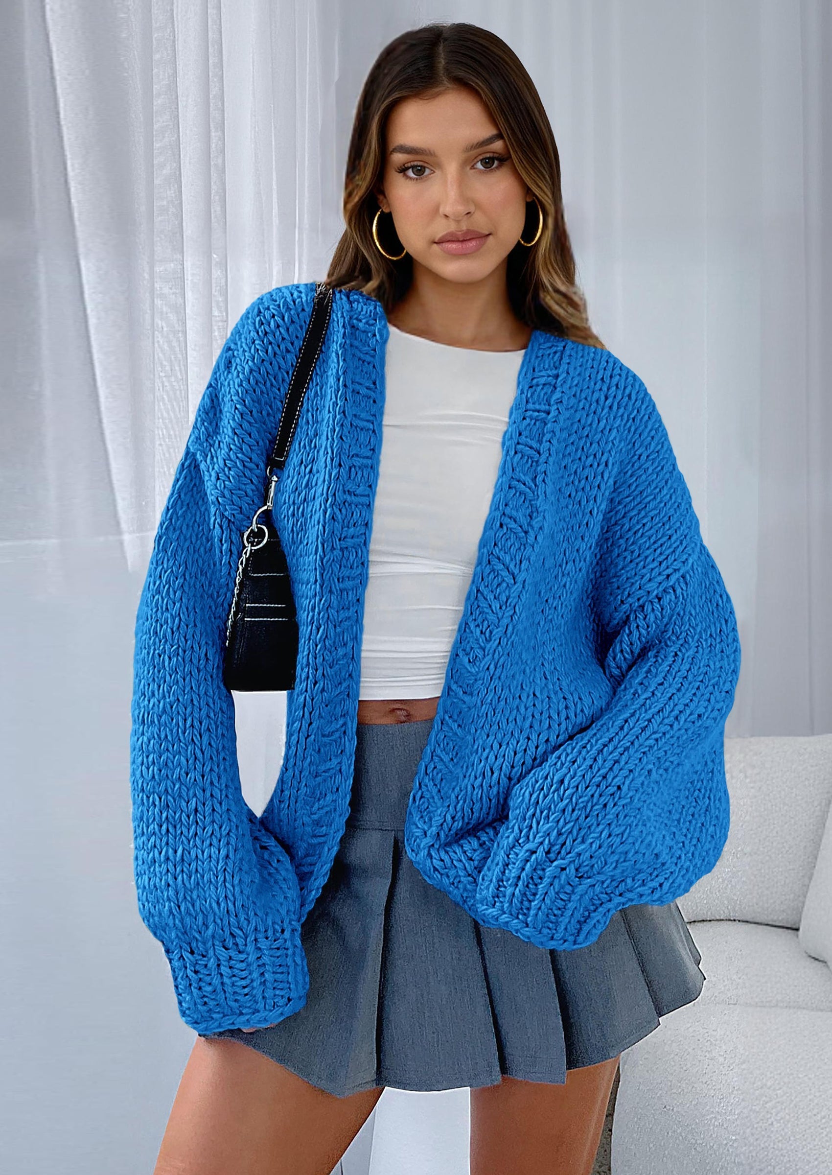 Cardigan Sweaters for Women Trendy Fall Fashion Long Sleeve Chunky Knit Cardigans Winter Clothing Outfits