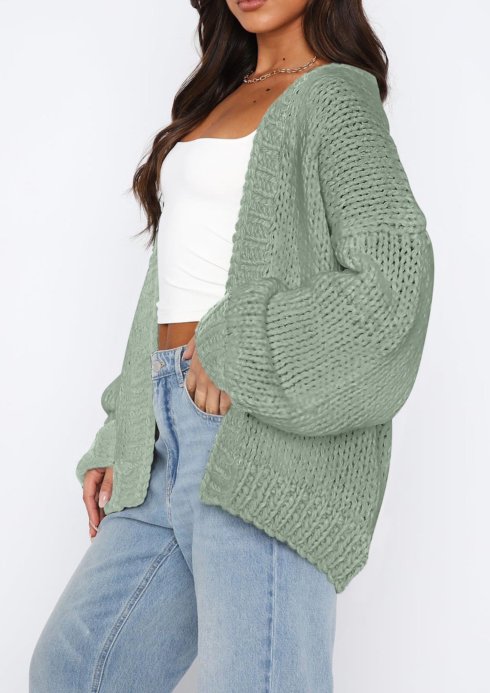 Cardigan Sweaters for Women Trendy Fall Fashion Long Sleeve Chunky Knit Cardigans Winter Clothing Outfits