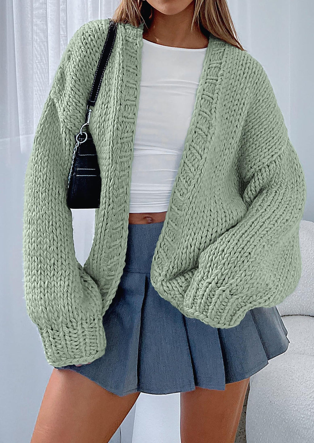 Cardigan Sweaters for Women Trendy Fall Fashion Long Sleeve Chunky Knit Cardigans Winter Clothing Outfits