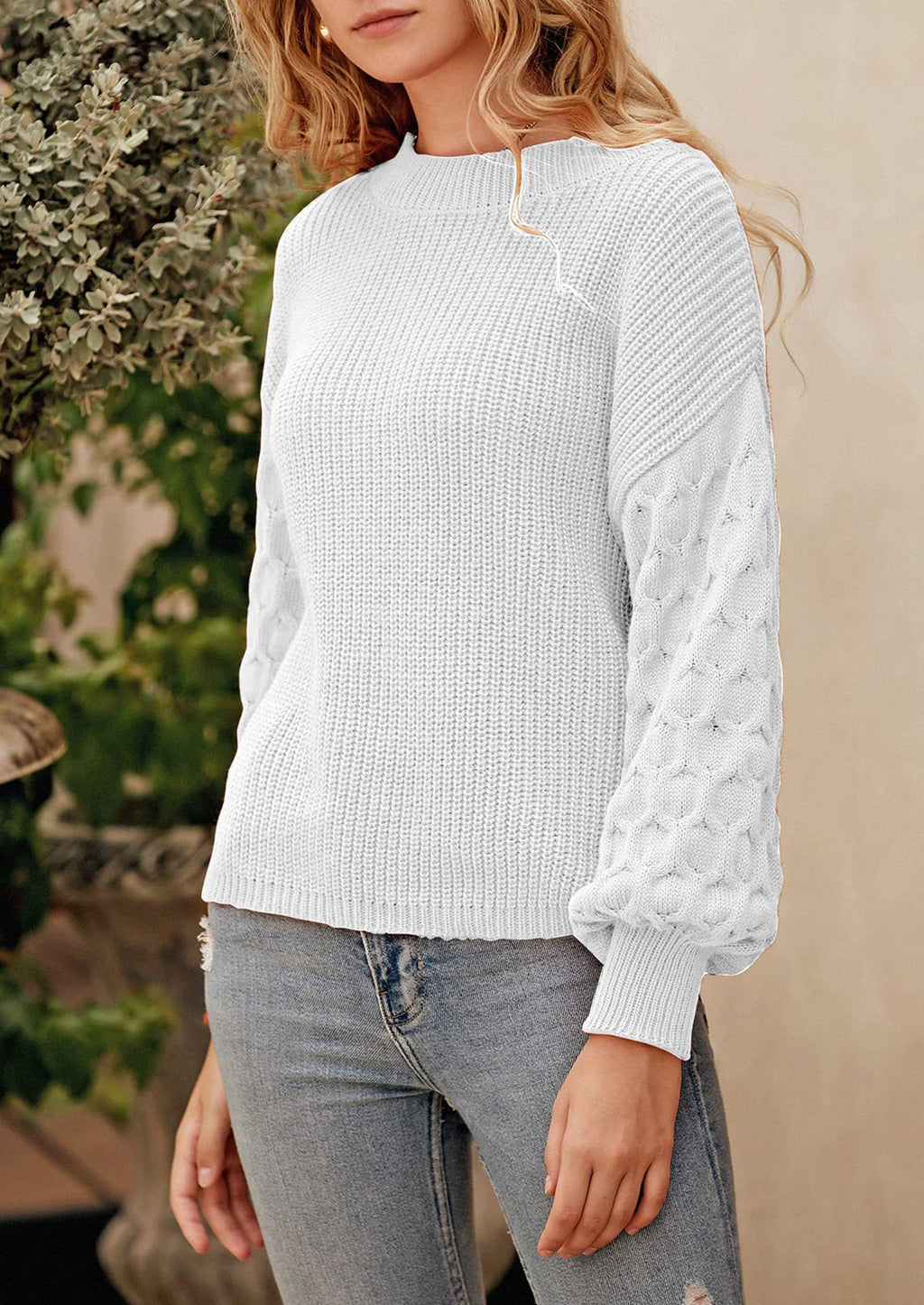 Women's Fall Pullover Sweater Casual Long Sleeve Loose Chunky Knit Tops Blouse Winter Fashion Clothing