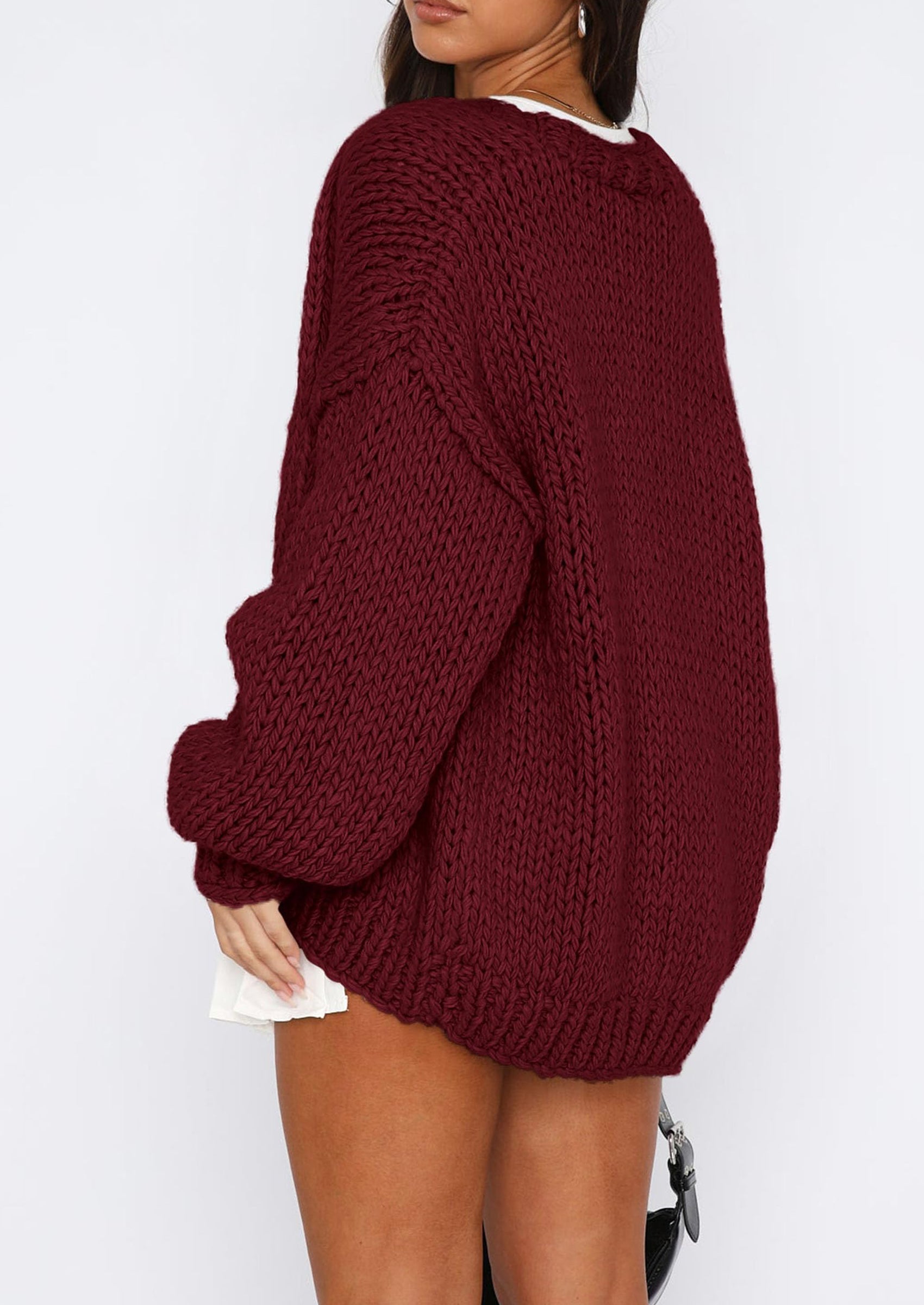 Cardigan Sweaters for Women Trendy Fall Fashion Long Sleeve Chunky Knit Cardigans Winter Clothing Outfits