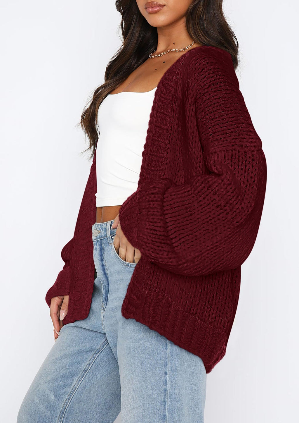 Cardigan Sweaters for Women Trendy Fall Fashion Long Sleeve Chunky Knit Cardigans Winter Clothing Outfits