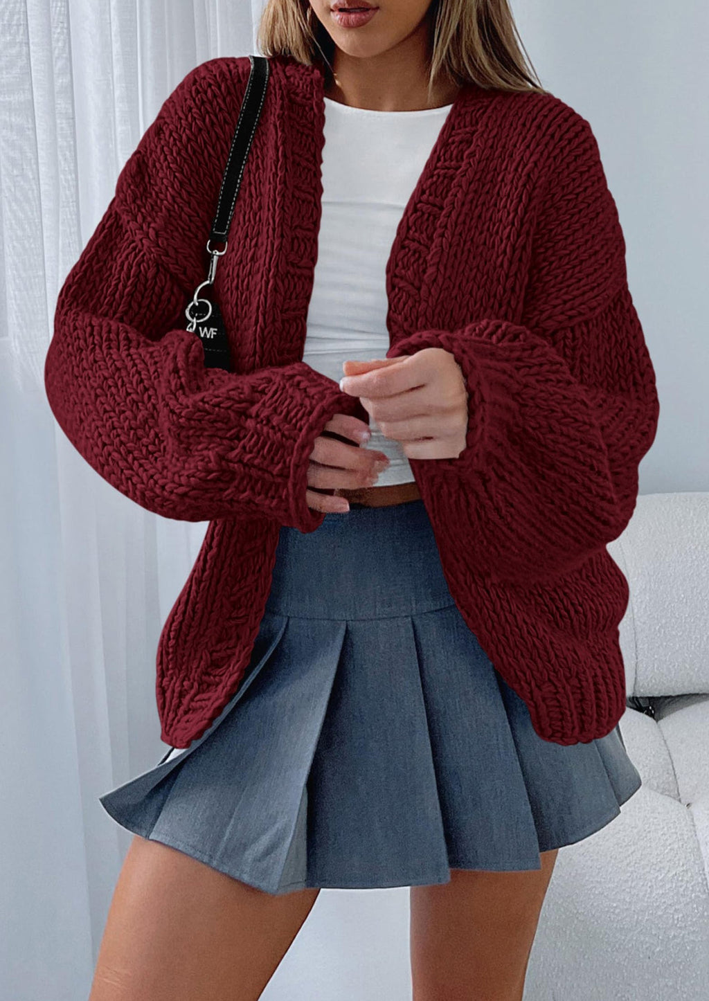 Cardigan Sweaters for Women Trendy Fall Fashion Long Sleeve Chunky Knit Cardigans Winter Clothing Outfits